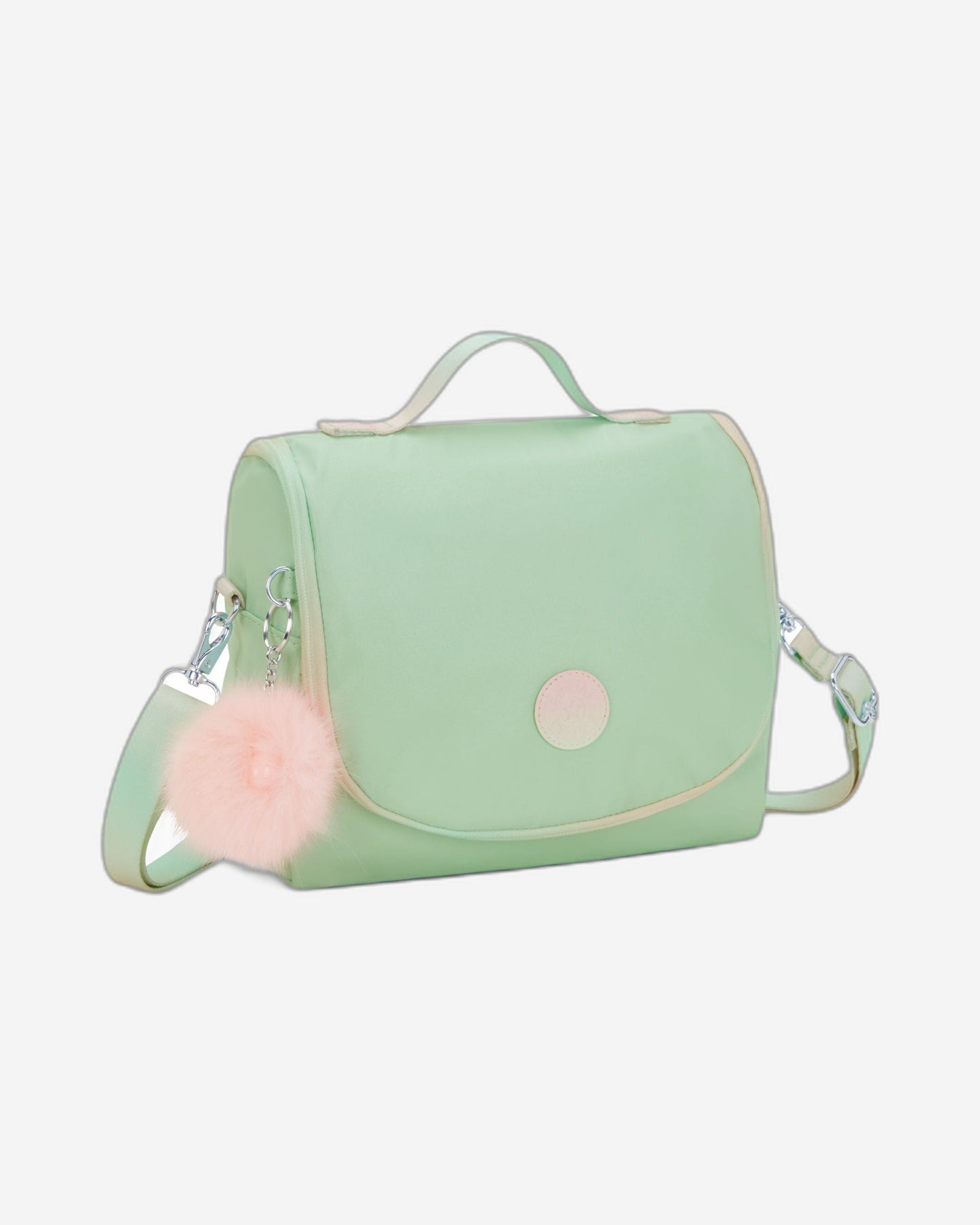 Kipling New Kichirou Soft Green Met Large Lunch Bag with Trolley Sleeve C2I5356-5KY