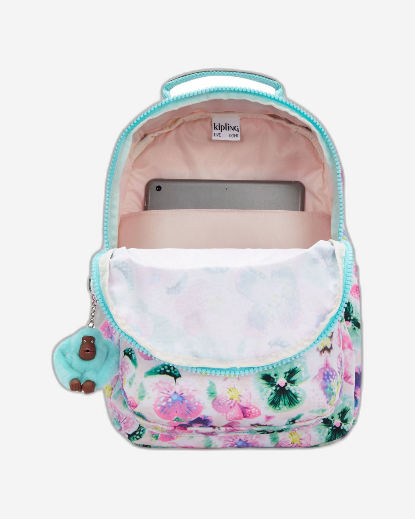 Kipling Seoul S Aqua Blossom Small Backpack C2I5357-7EC