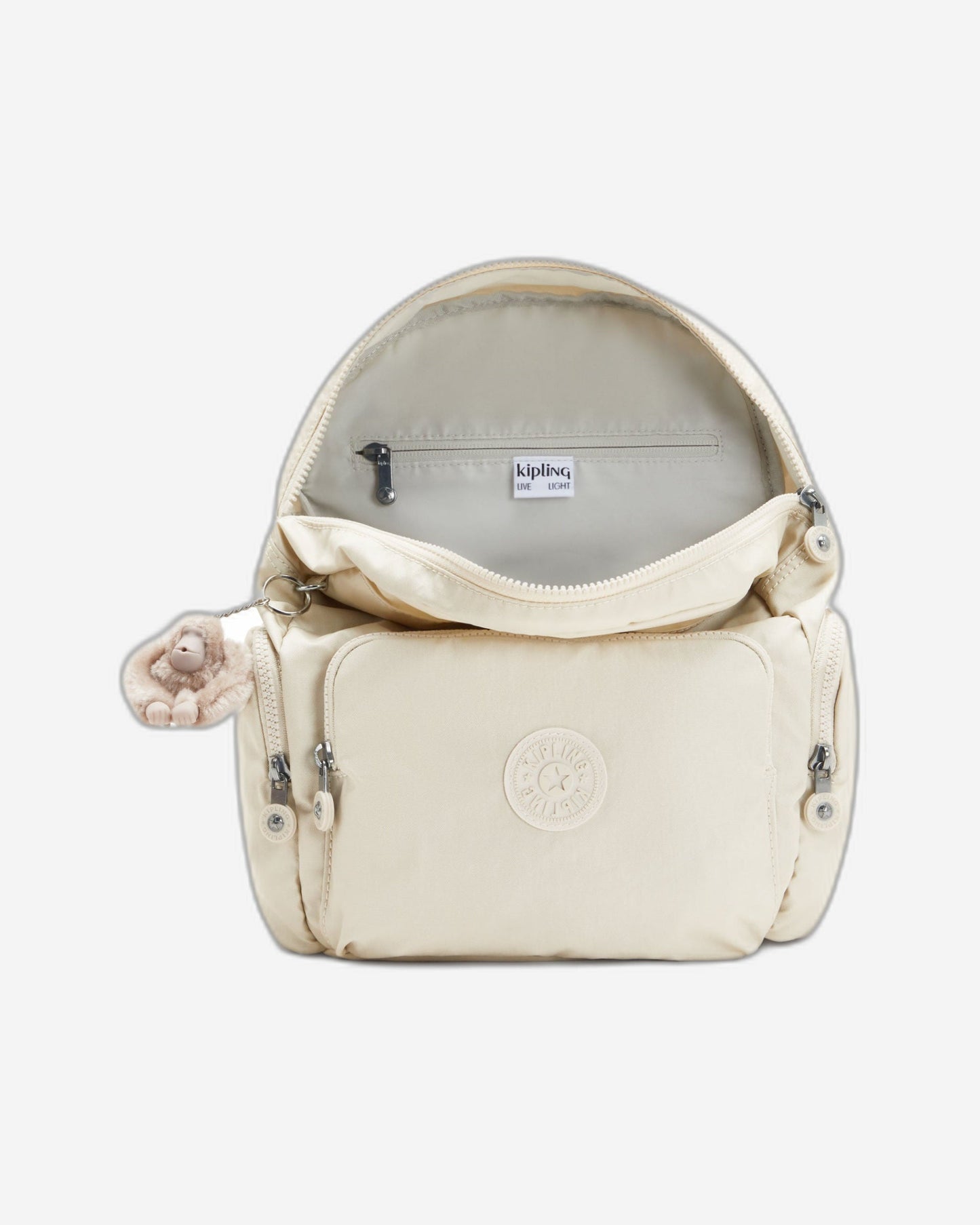 Kipling City Zip S Beige Pearl Small Backpack C2I5634-3KA