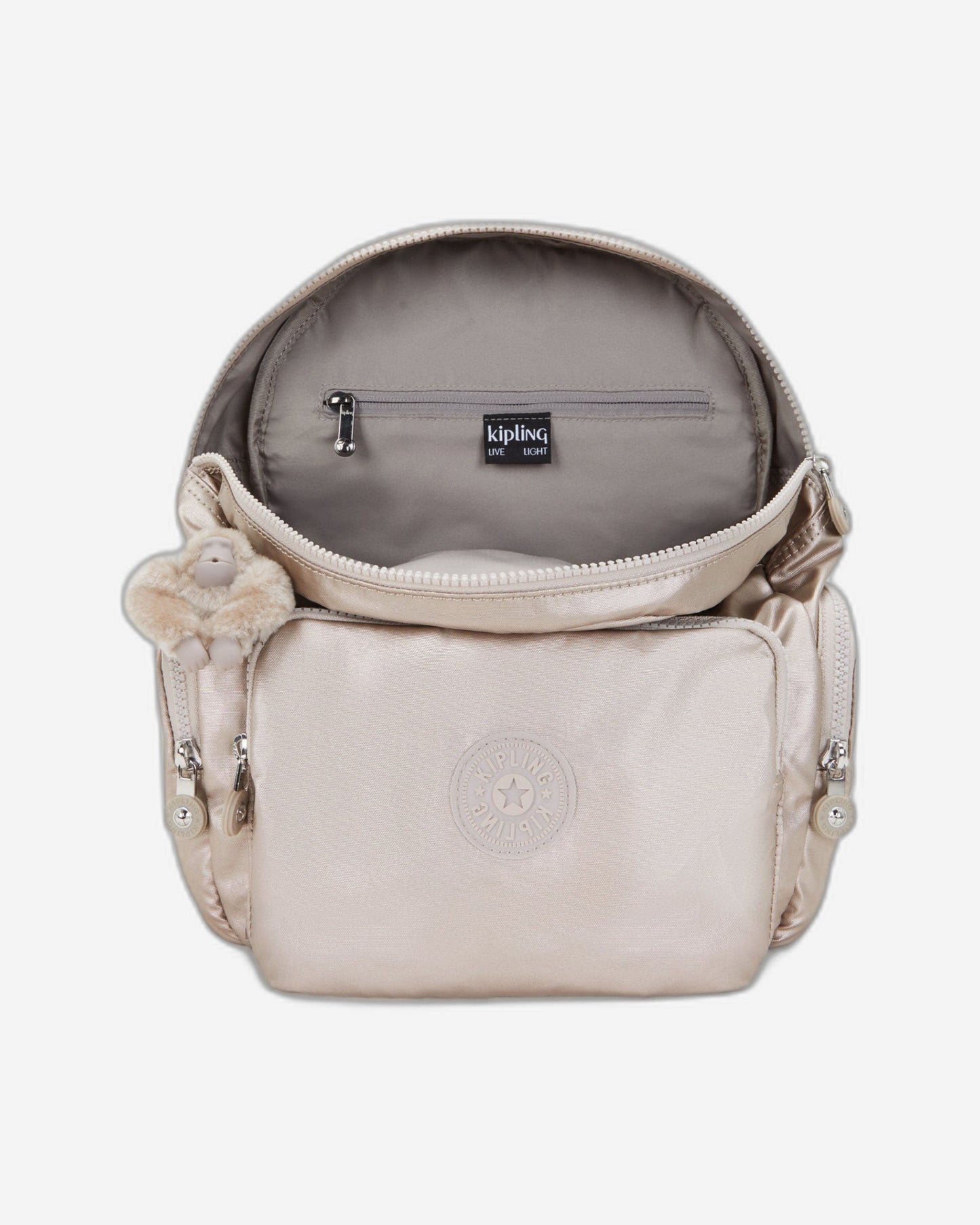 Kipling City Zip S Metallic Glow Small Backpack C2I5634-48I