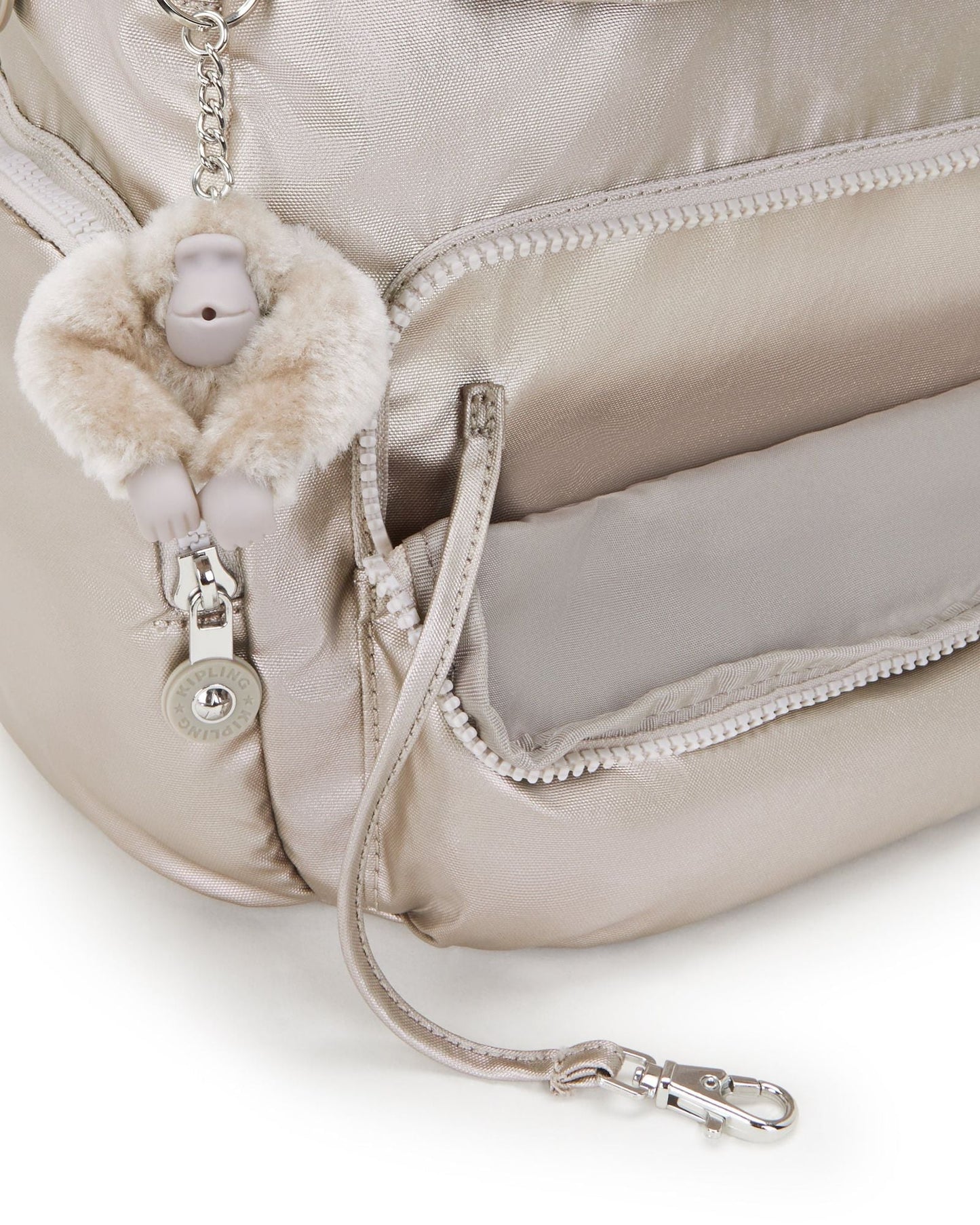 Kipling City Zip S Metallic Glow Small Backpack C2I5634-48I