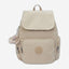 Kipling City Zip S Signature Beige Embossed Small Backpack I5634-96A