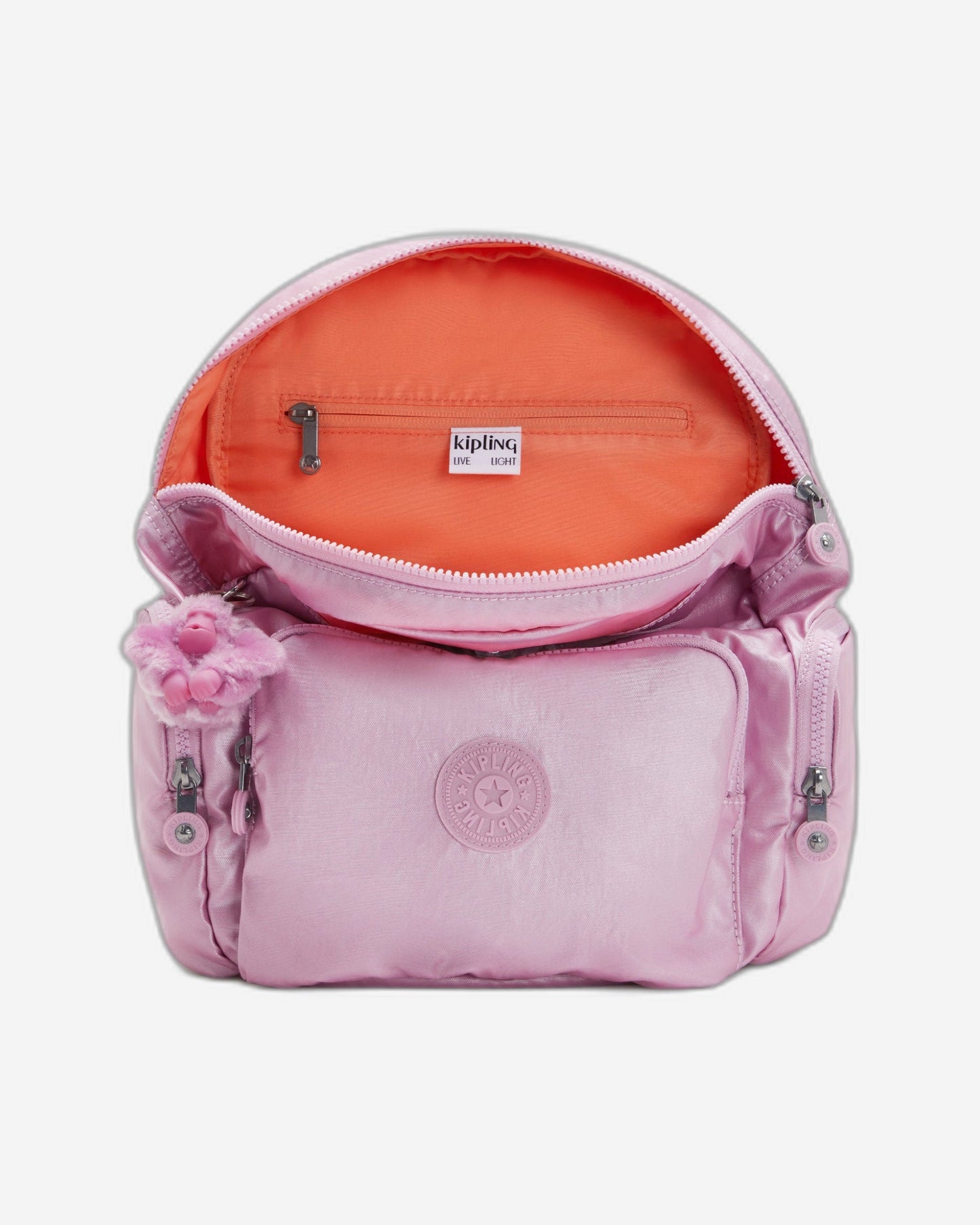 Kipling City Zip S Metallic Lilac Small Backpack C2I5634-F4D