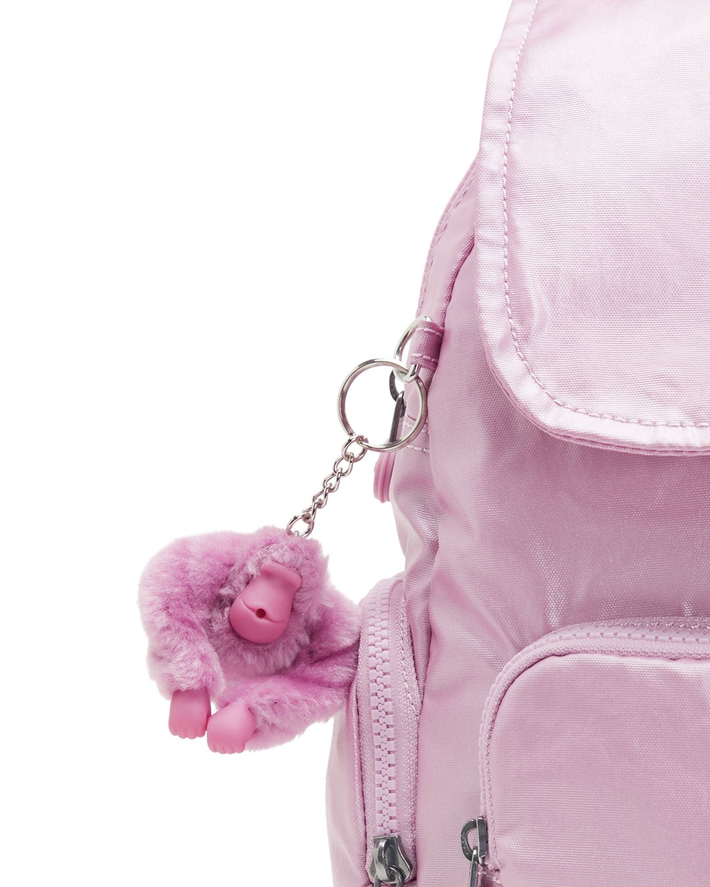 Kipling City Zip S Metallic Lilac Small Backpack C2I5634-F4D