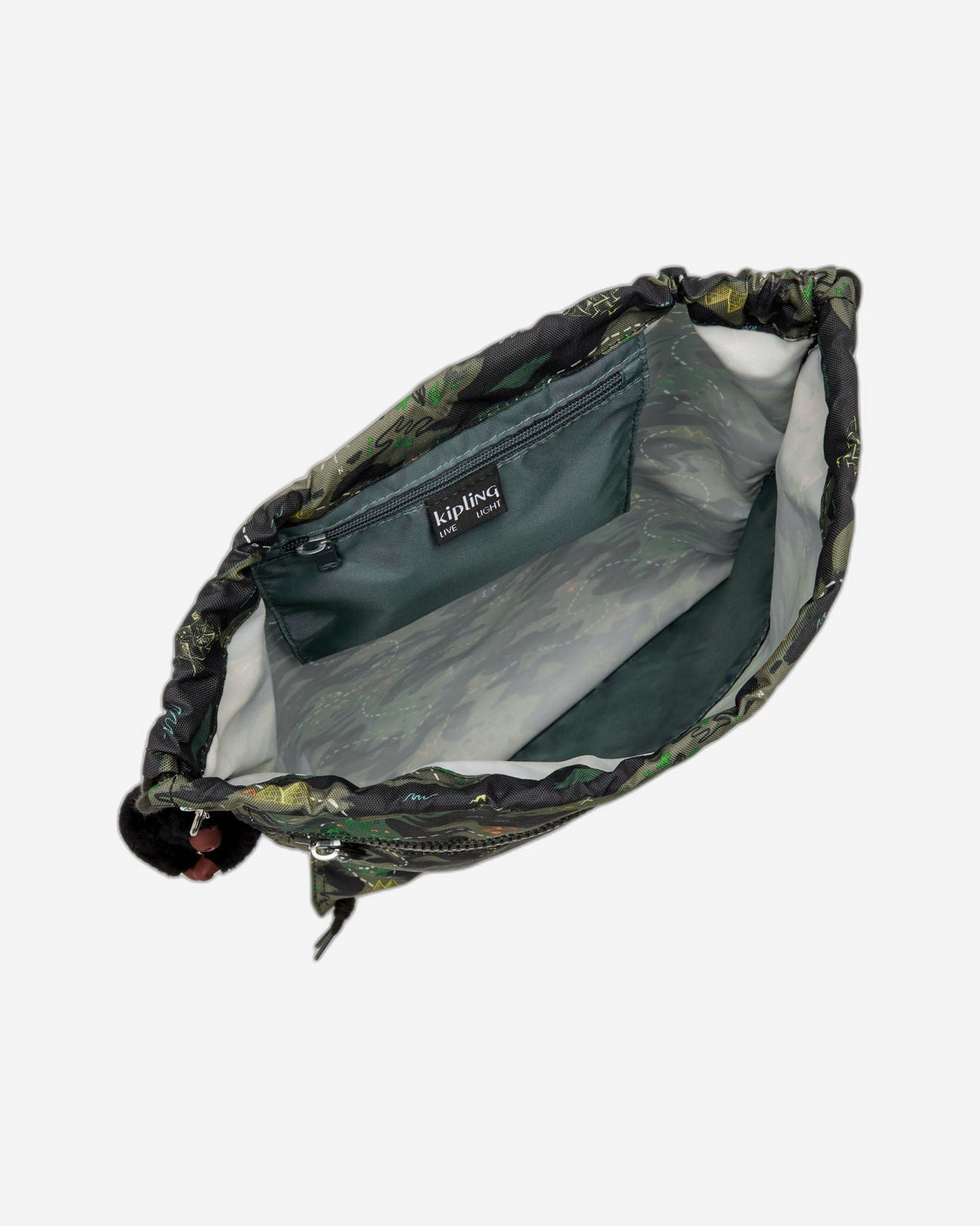 KIPLING Supertaboo Camo Treasure Medium backpack (with drawstring) I5637-3PB