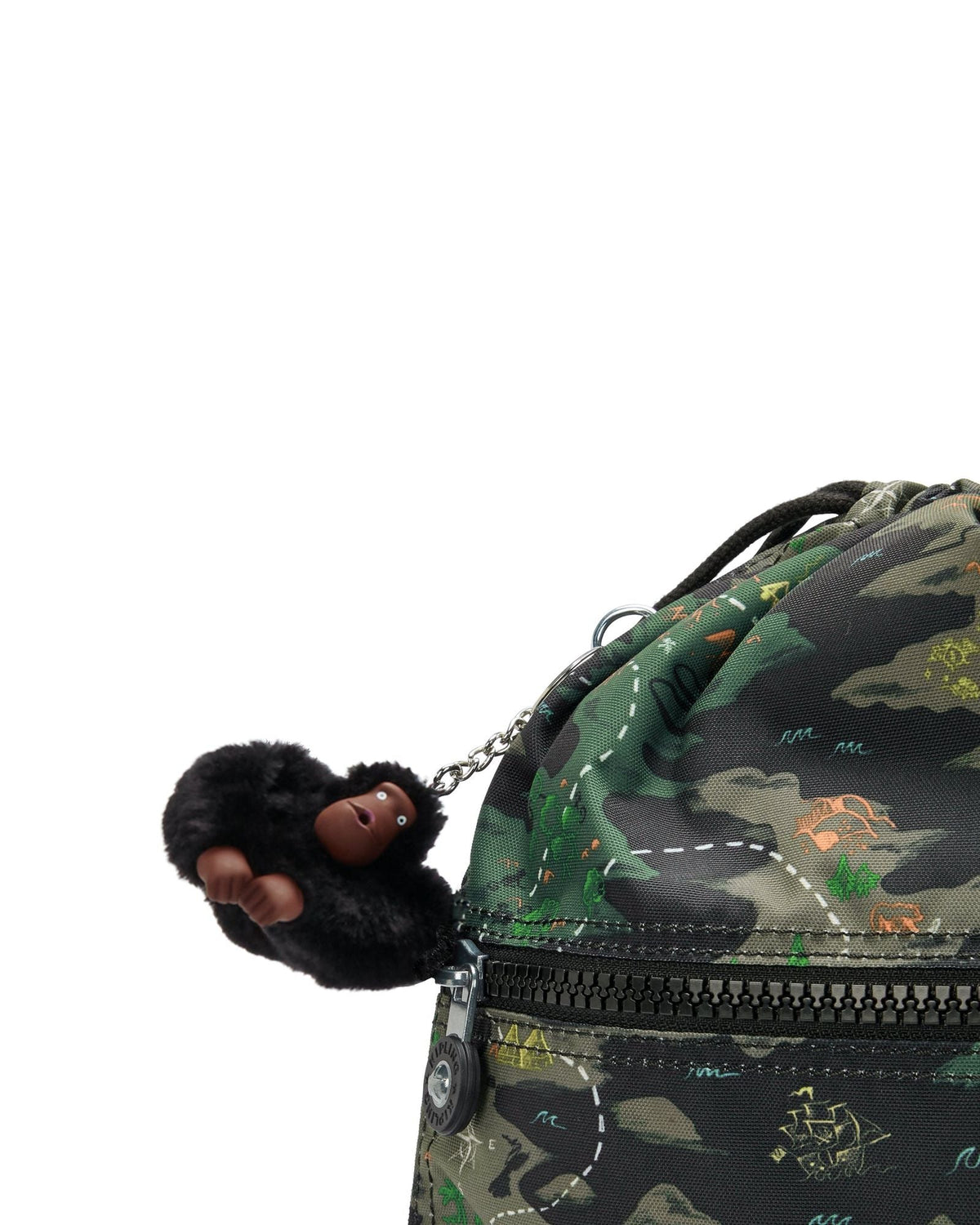KIPLING Supertaboo Camo Treasure Medium backpack (with drawstring) I5637-3PB