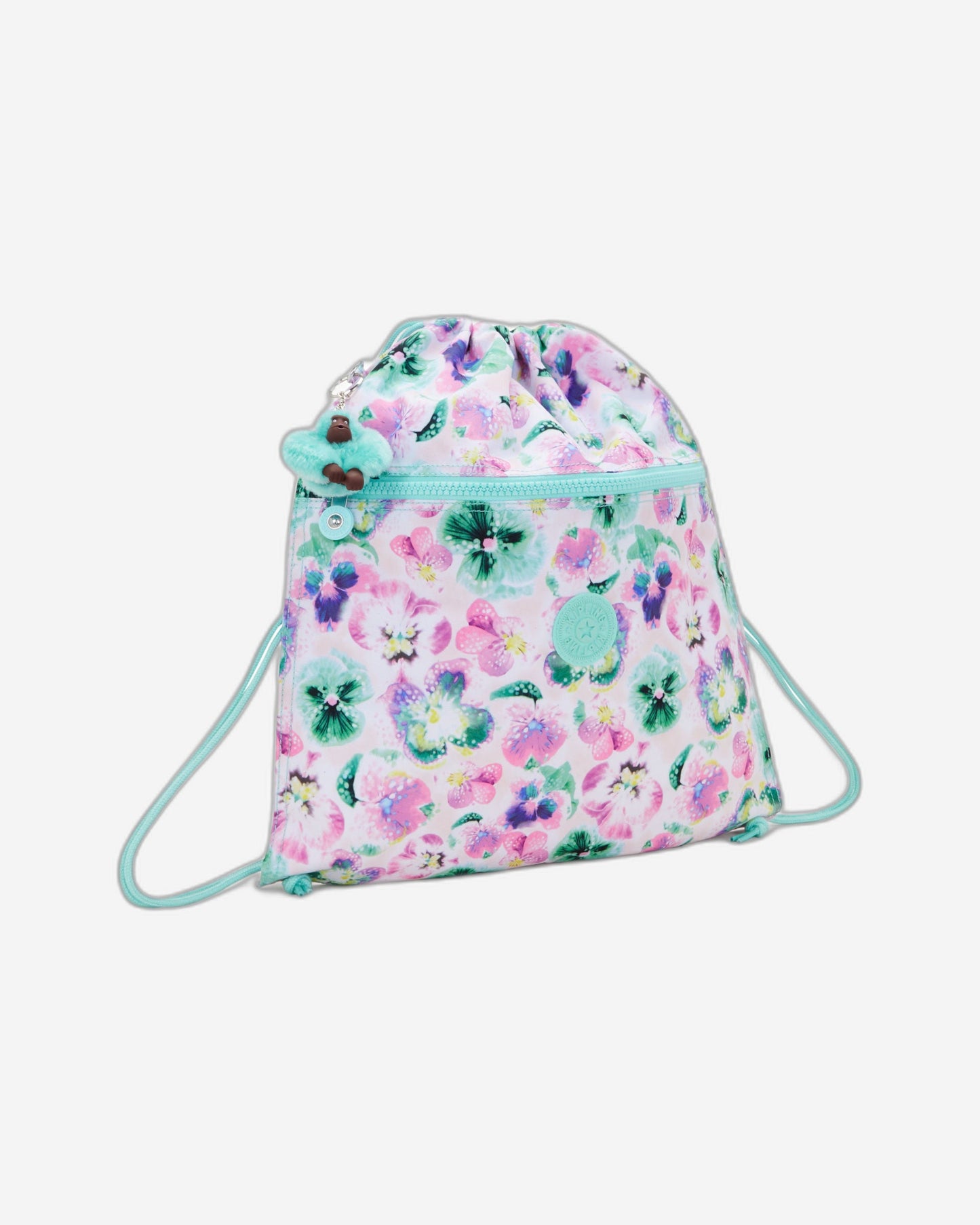 Kipling Supertaboo Aqua Blossom Medium Backpack C2I5637-7EC