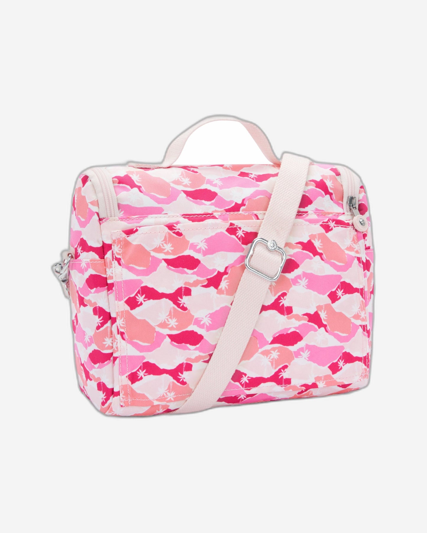 Kipling New Kichirou Pink Palm Large lunchbag with trolley sleeve I5749-1BV