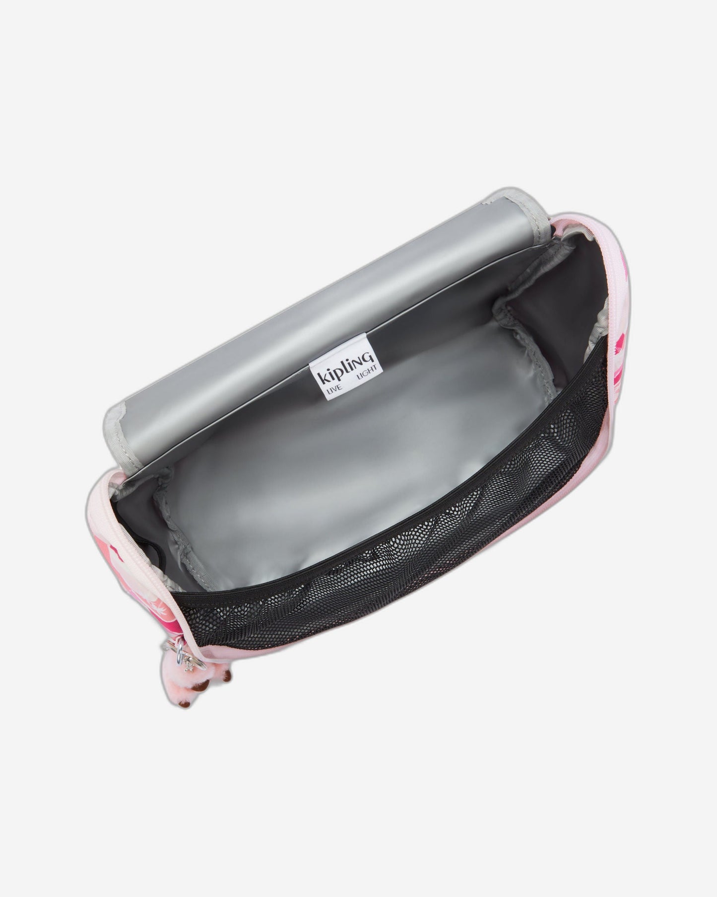 Kipling New Kichirou Pink Palm Large lunchbag with trolley sleeve I5749-1BV