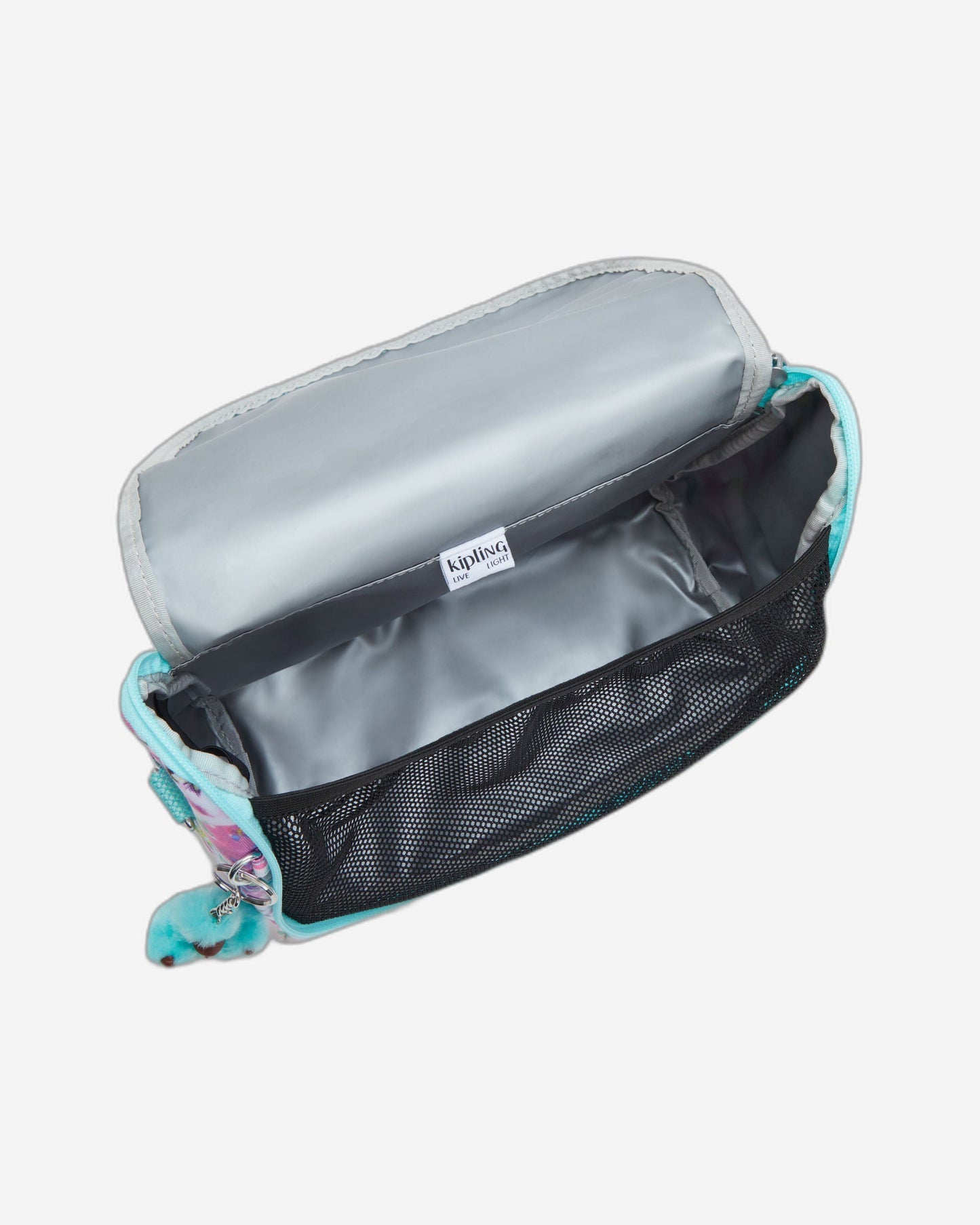 Kipling New Kichirou Aqua Blossom Large Lunch Bag with Trolley Sleeve C2I5749-7EC