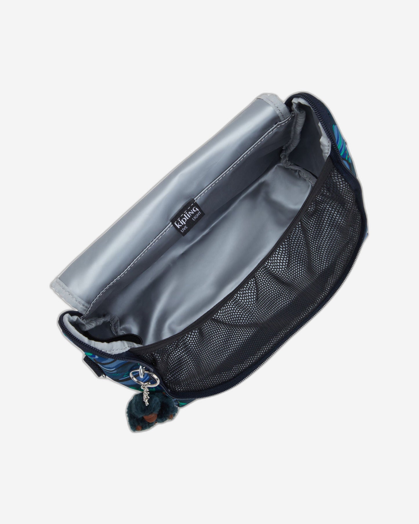Kipling New Kichirou Blue Monkey Fun Large Lunch Bag with Trolley Sleeve C2I5749-8HJ