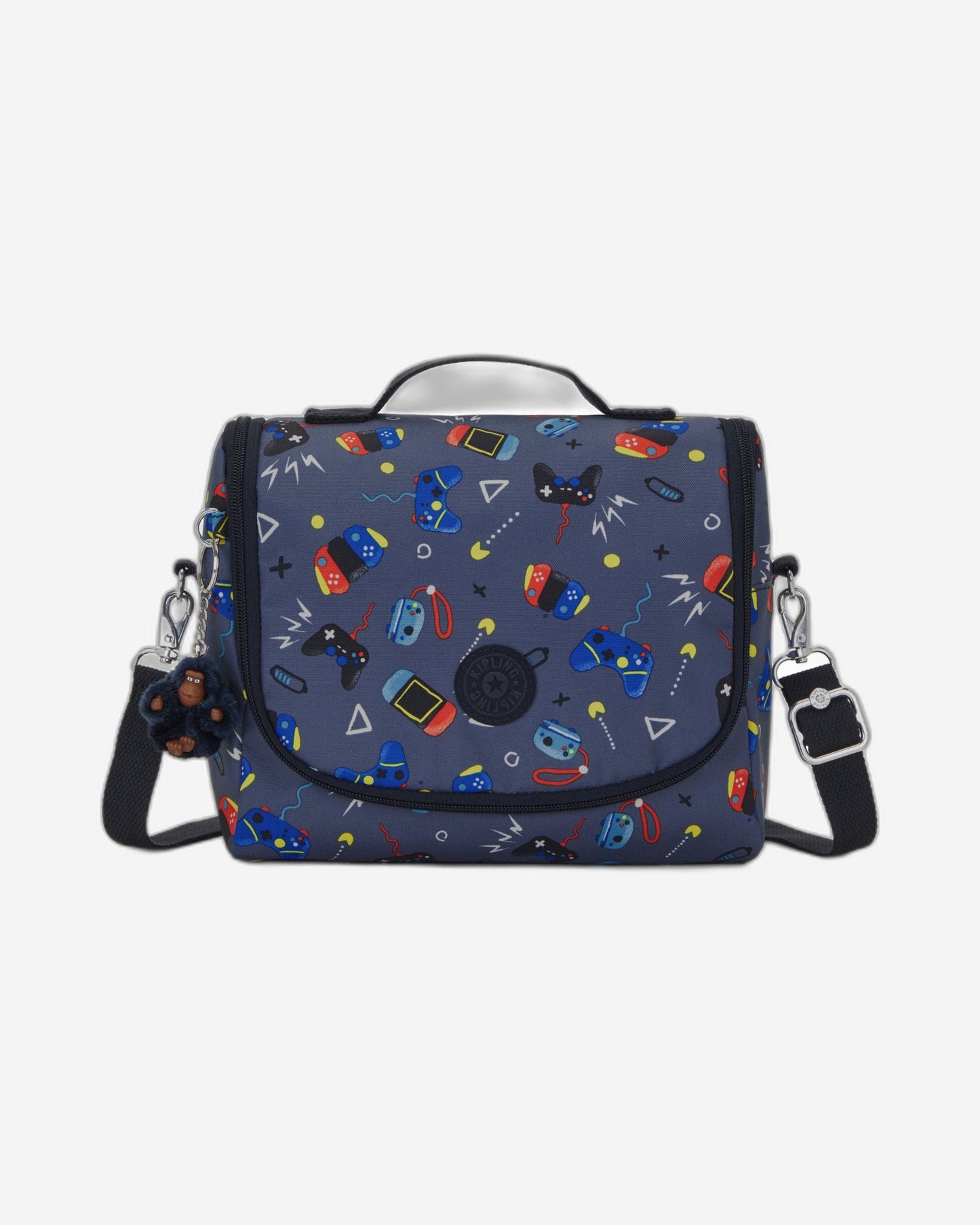 Kipling New Kichirou Gaming Grey Large Lunch Bag with Trolley Sleeve C2I5749-T6T