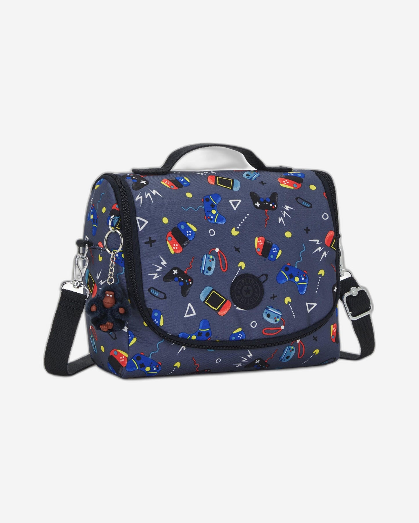 Kipling New Kichirou Gaming Grey Large Lunch Bag with Trolley Sleeve C2I5749-T6T