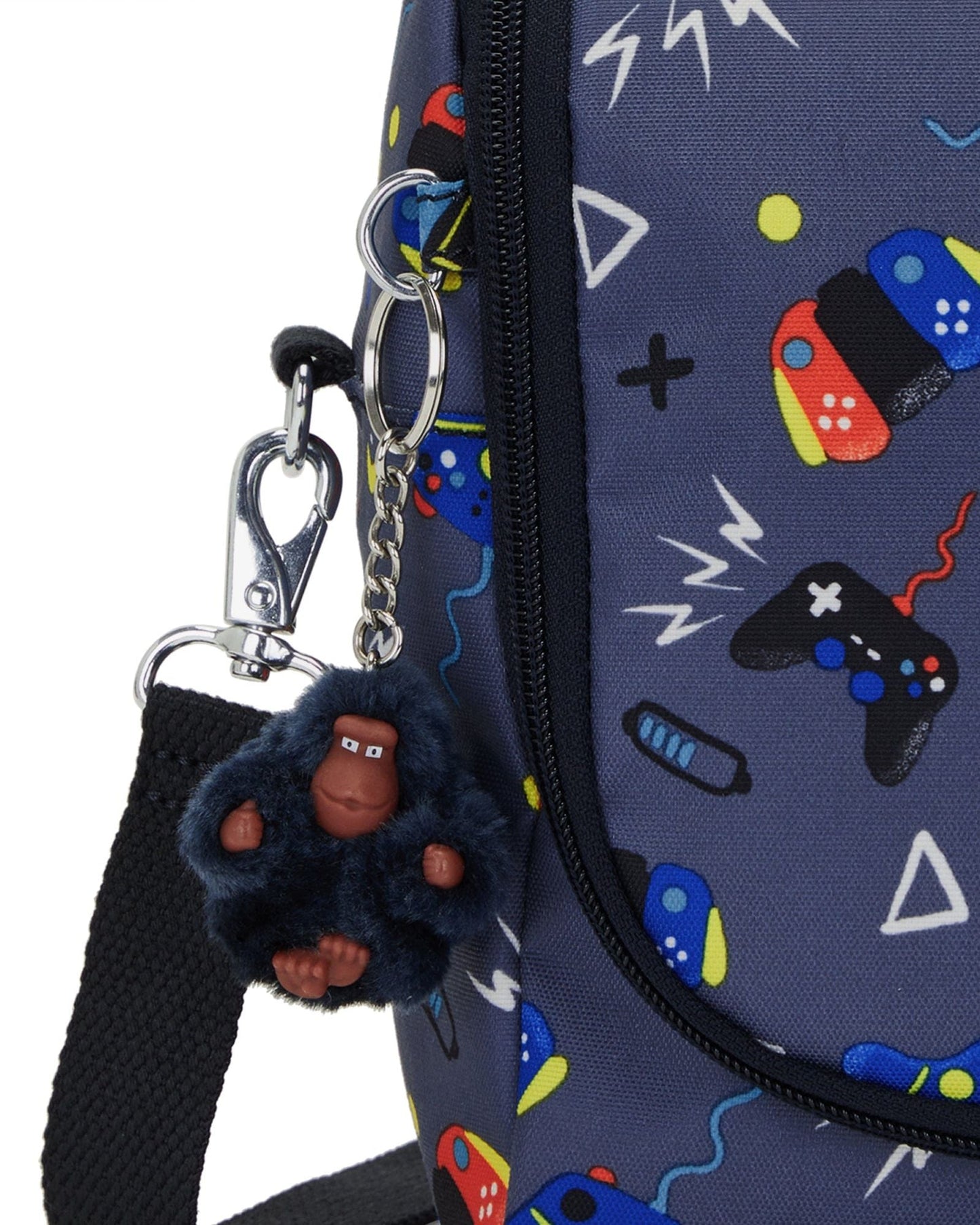 Kipling New Kichirou Gaming Grey Large Lunch Bag with Trolley Sleeve C2I5749-T6T