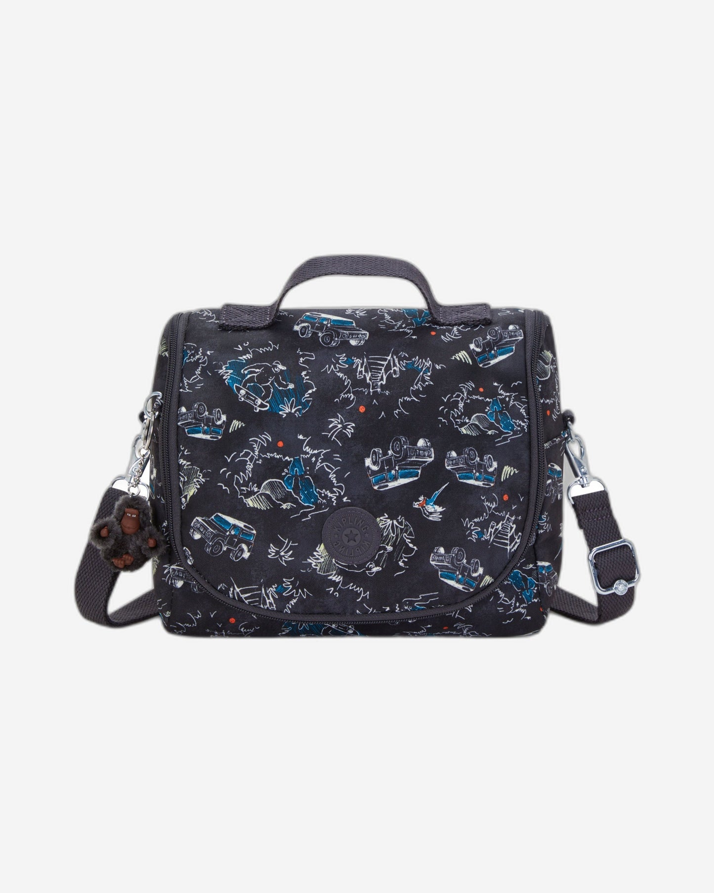 Kipling New Kichirou Jungle Fun Race Large Lunch Bag with Trolley Sleeve C2I5749-TJ3