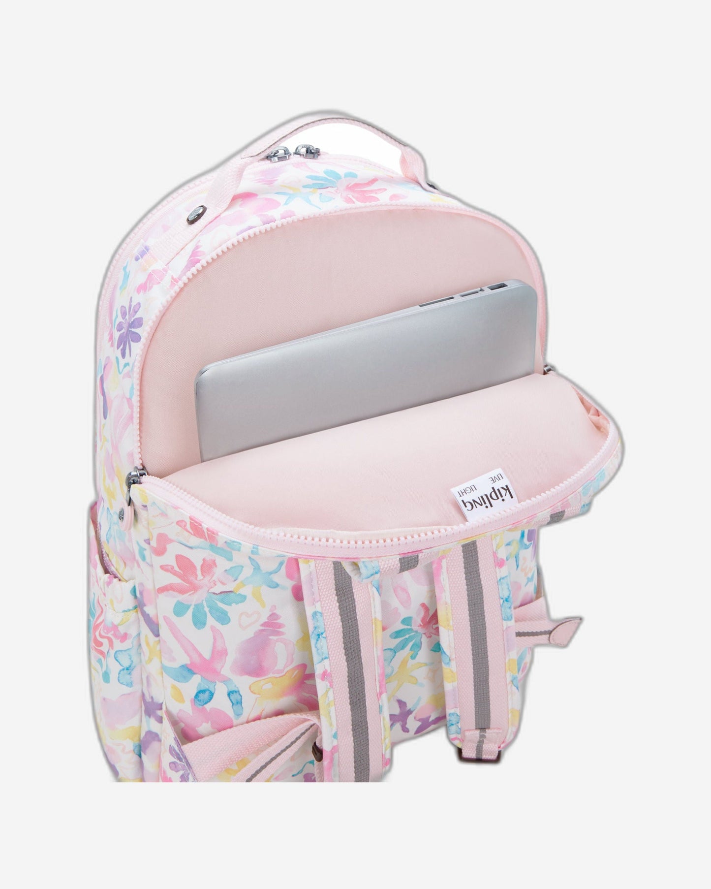 Kipling Seoul Lap Aqua Sea Large backpack with laptop compartment I5816-4ES