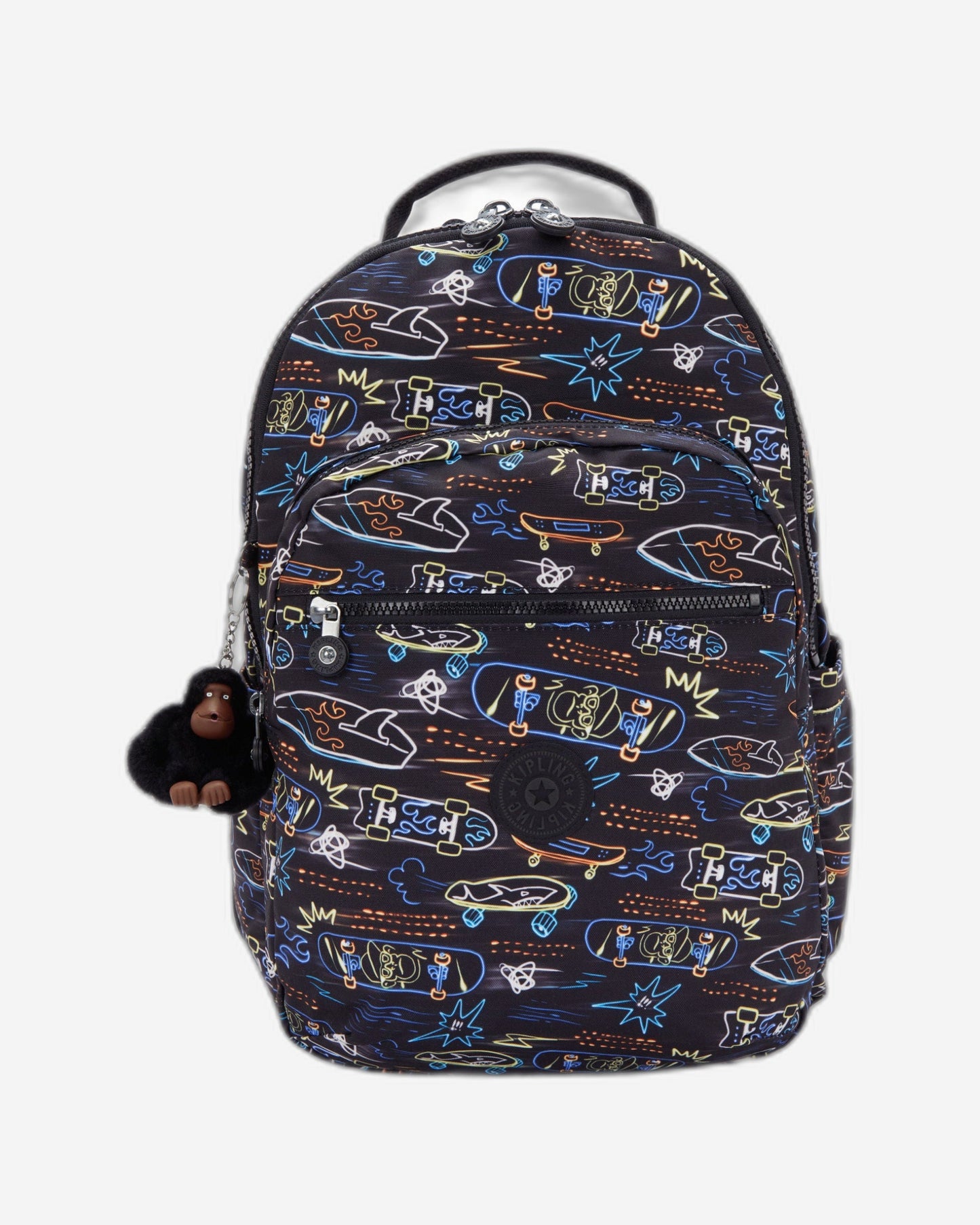 Kipling Seoul Lap Neon Skate Large backpack with laptop compartment I5816-71M