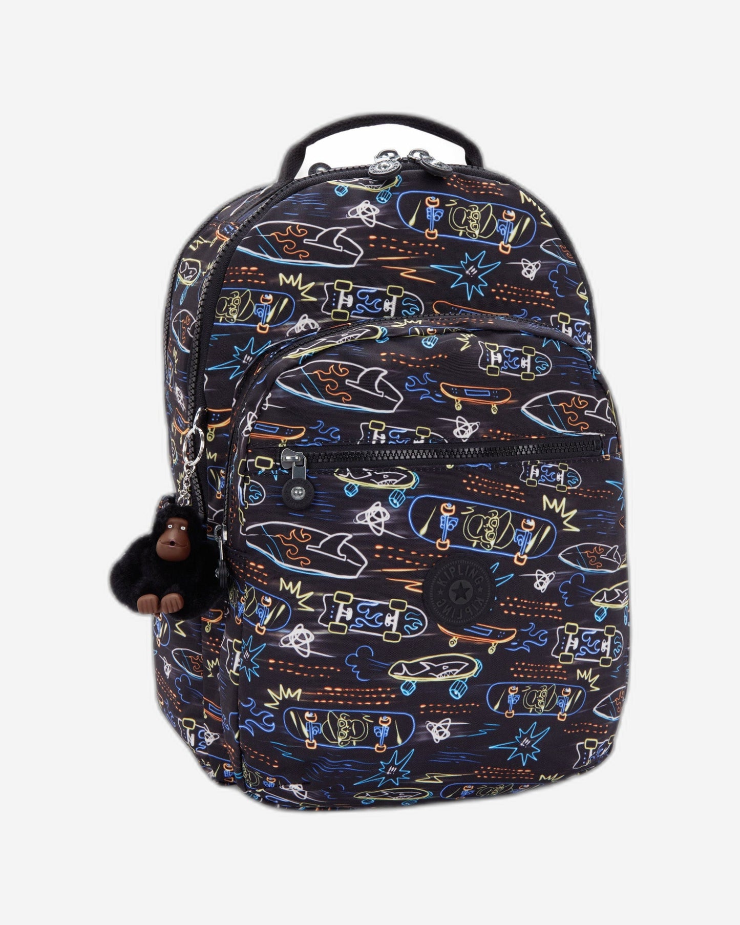 Kipling Seoul Lap Neon Skate Large backpack with laptop compartment I5816-71M