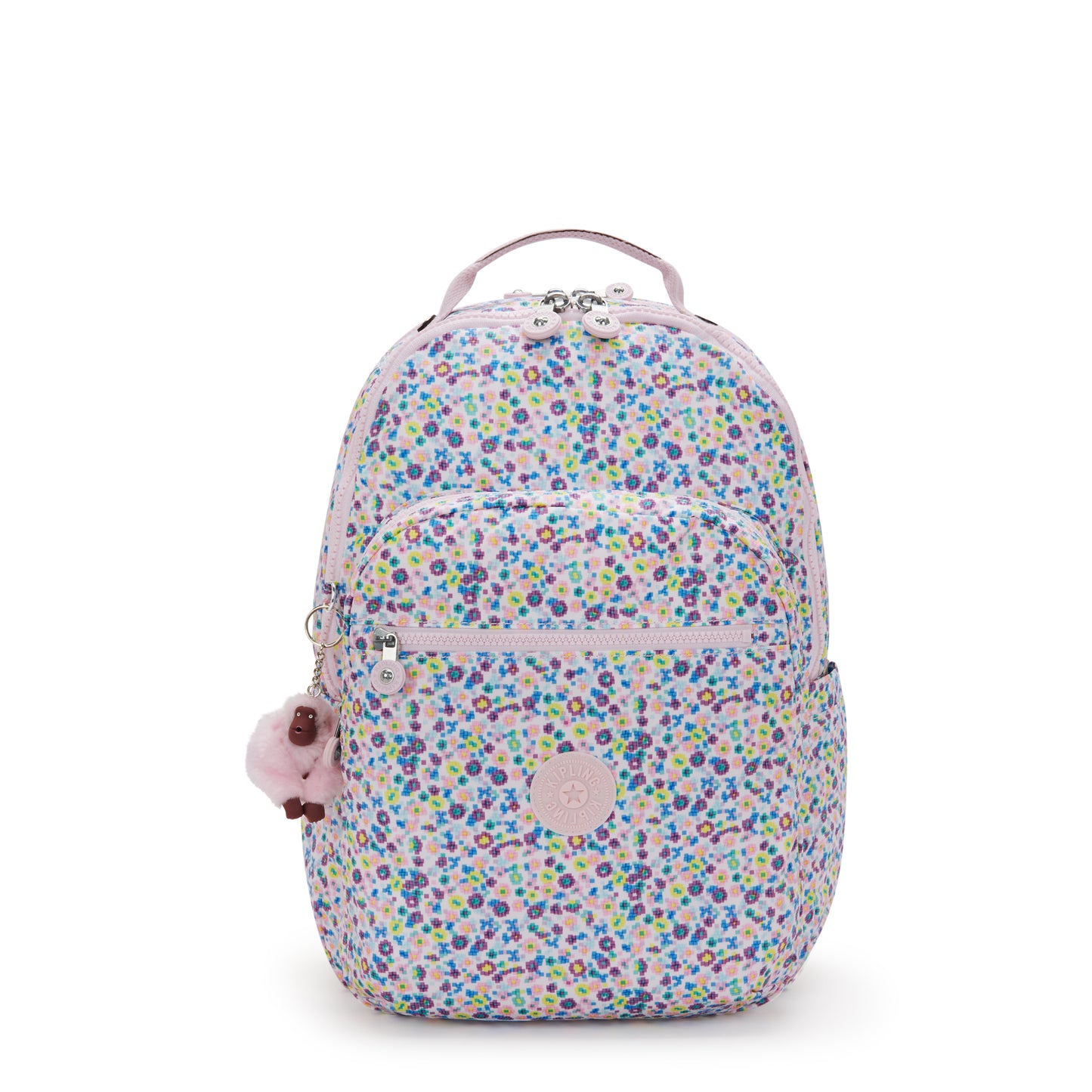 KIPLING Seoul Lap Digi Flower Prt Large backpack (with laptop compartment) I5816-7ER
