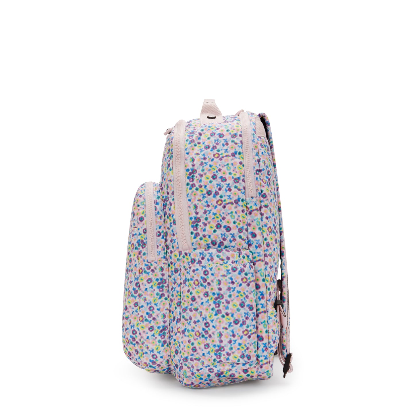 Kipling Seoul Lap Digi Flower Prt Large Backpack (With Laptop Compartment) I5816-7Er
