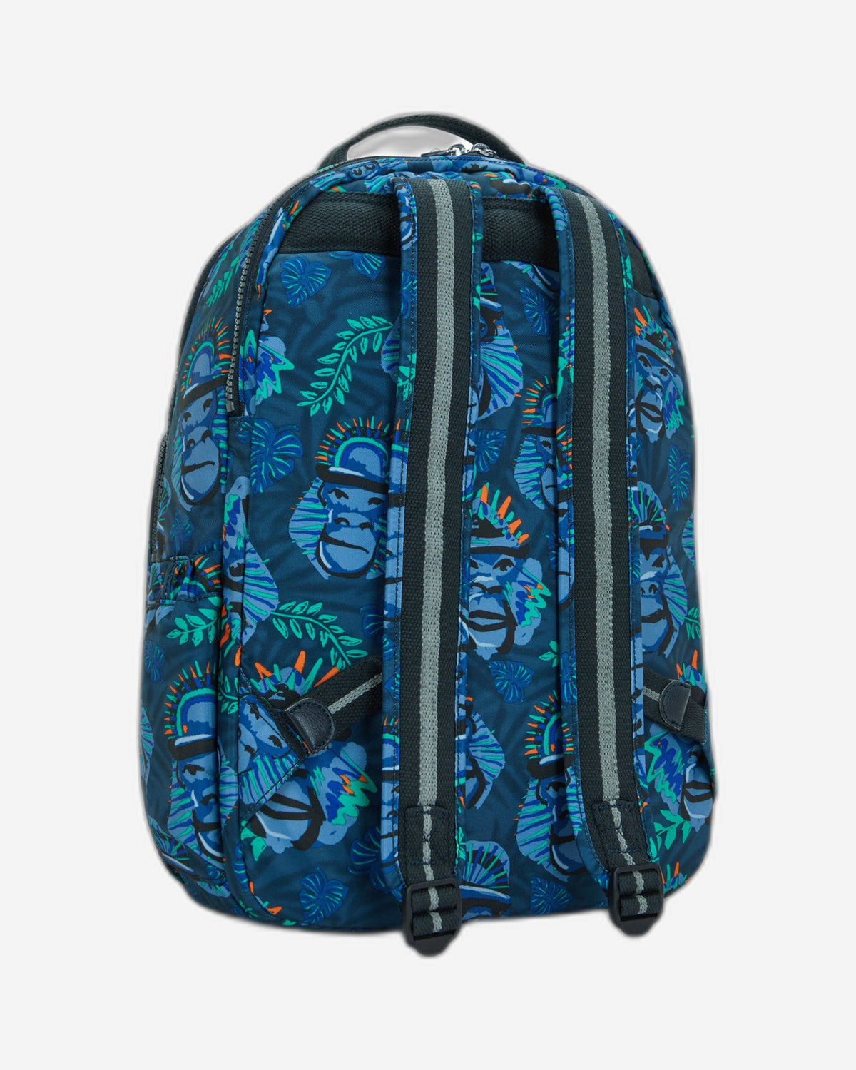 Kipling Seoul Lap Blue Monkey Fun Large Backpack C2I5816-8HJ