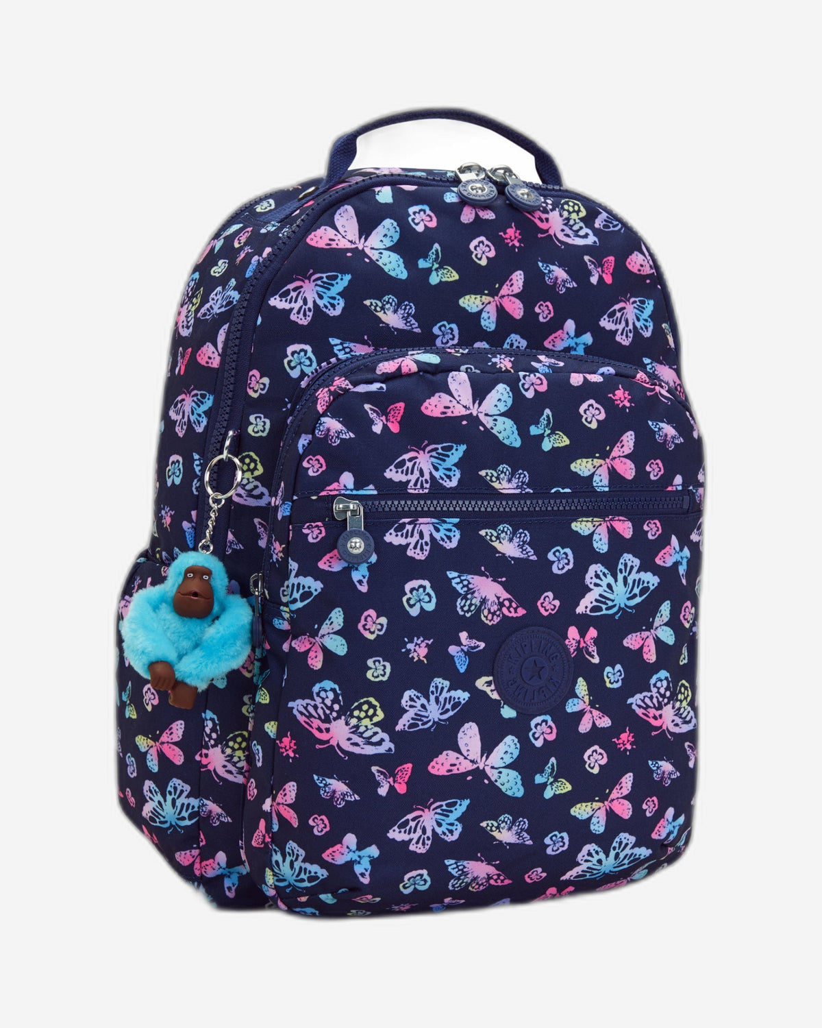 Kipling Seoul Lap Butterfly Fun Large Backpack C2I5816-F5K
