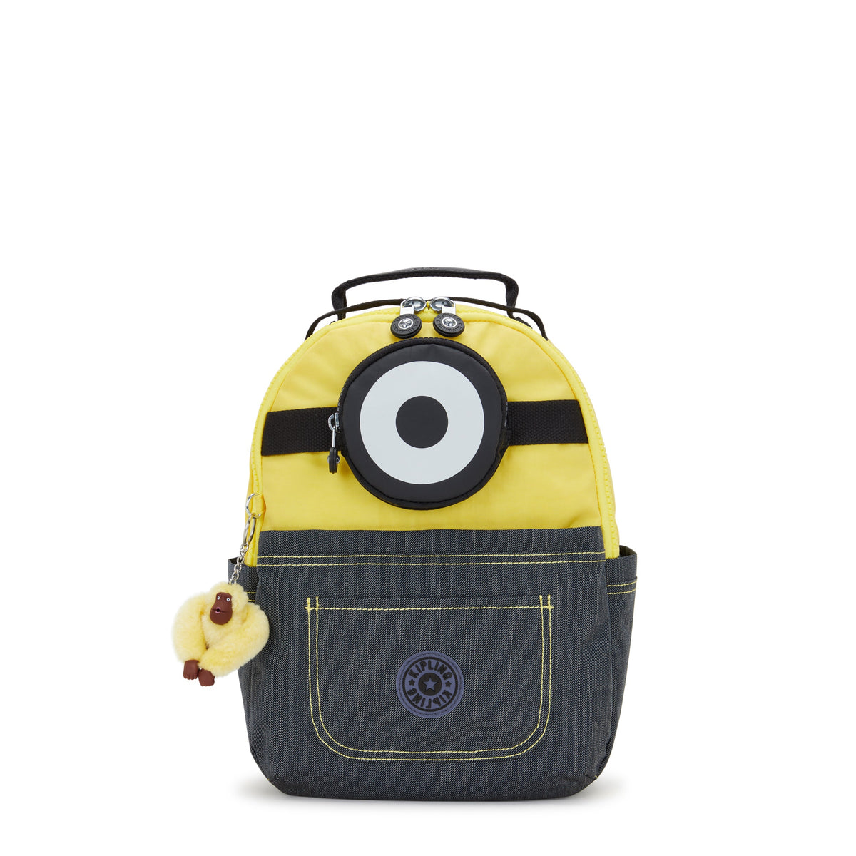KIPLING-Seoul S-Small Backpack (With Laptop Protection)-Minion Jeans Bl-I5853-MI8
