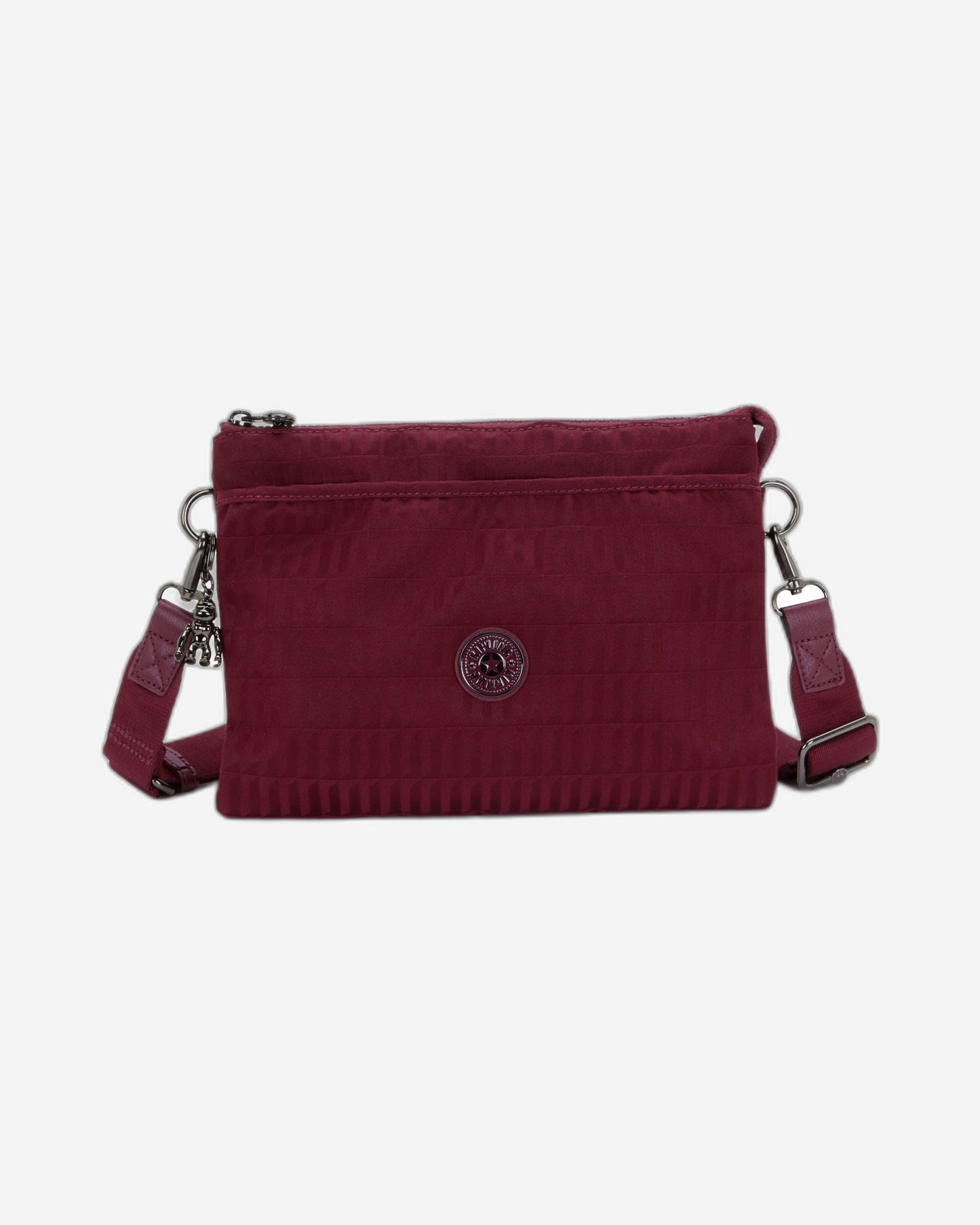 Kipling Riri L Maroon Tile Jq Medium crossbody (with removable shoulderstrap) I5954-9HX