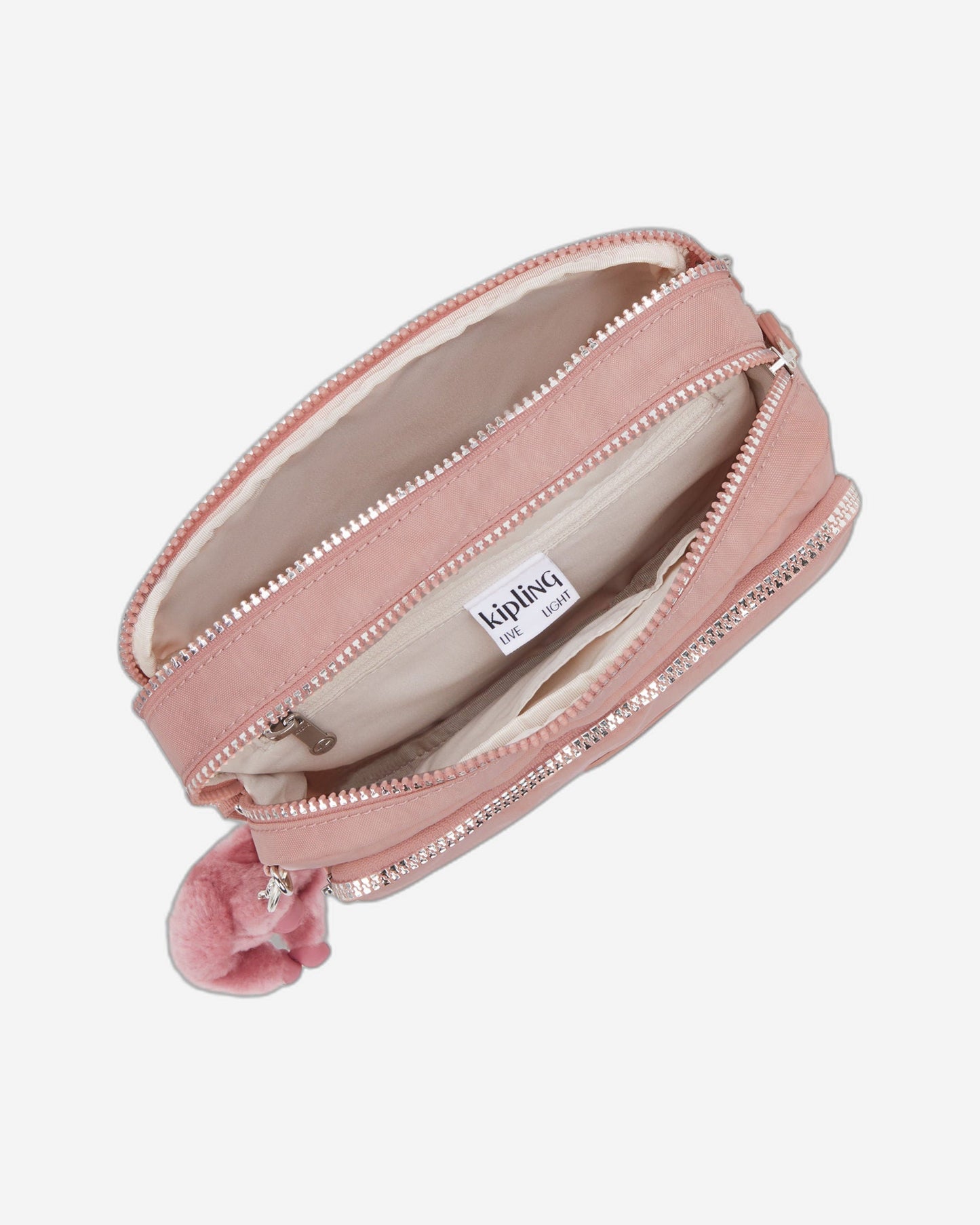 Kipling Abanu M Zip Glorious Pink Medium crossbody I5986-8HB