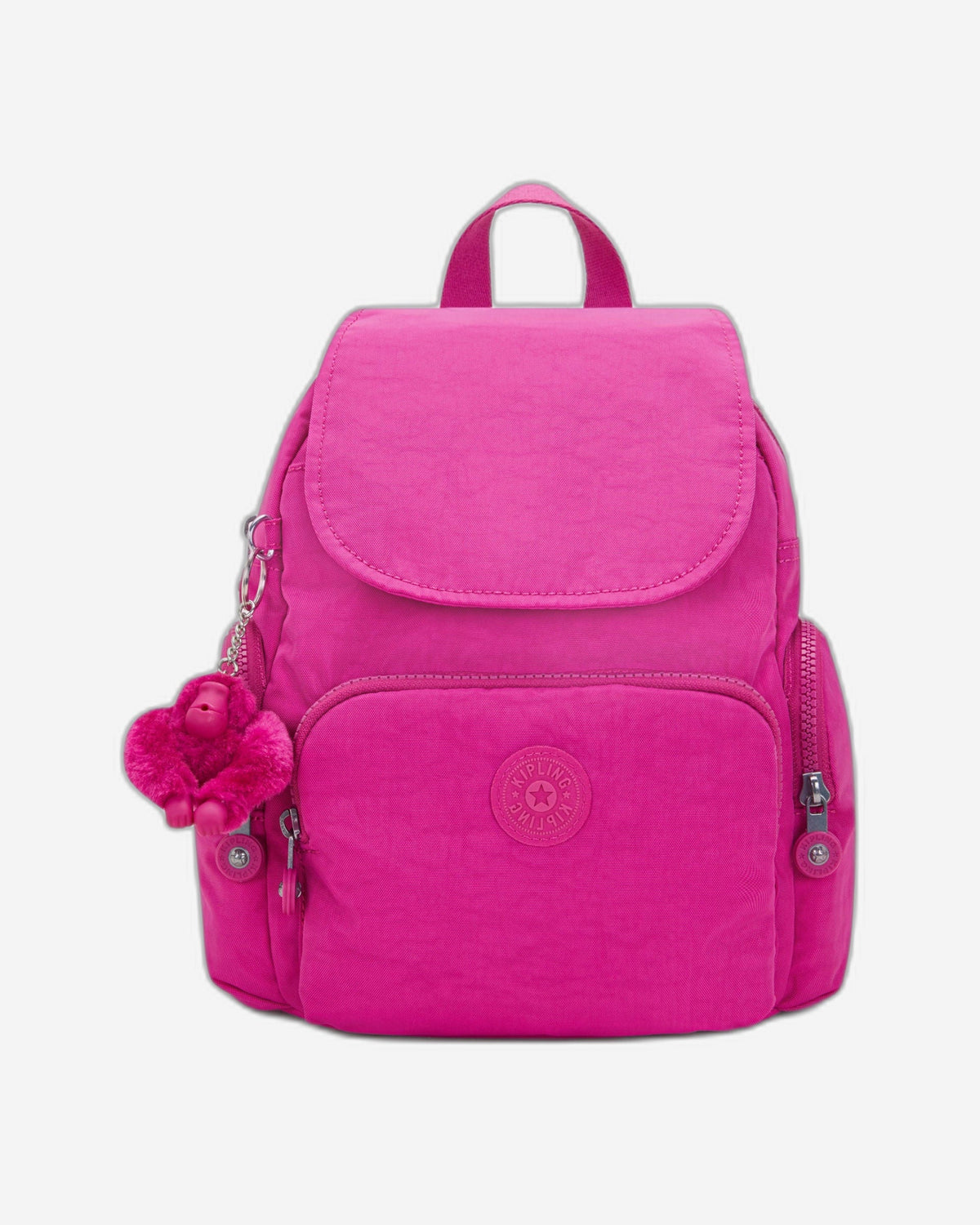 Kipling City Zip Mini Glowing Fuchsia Small Backpack I6046-3KU