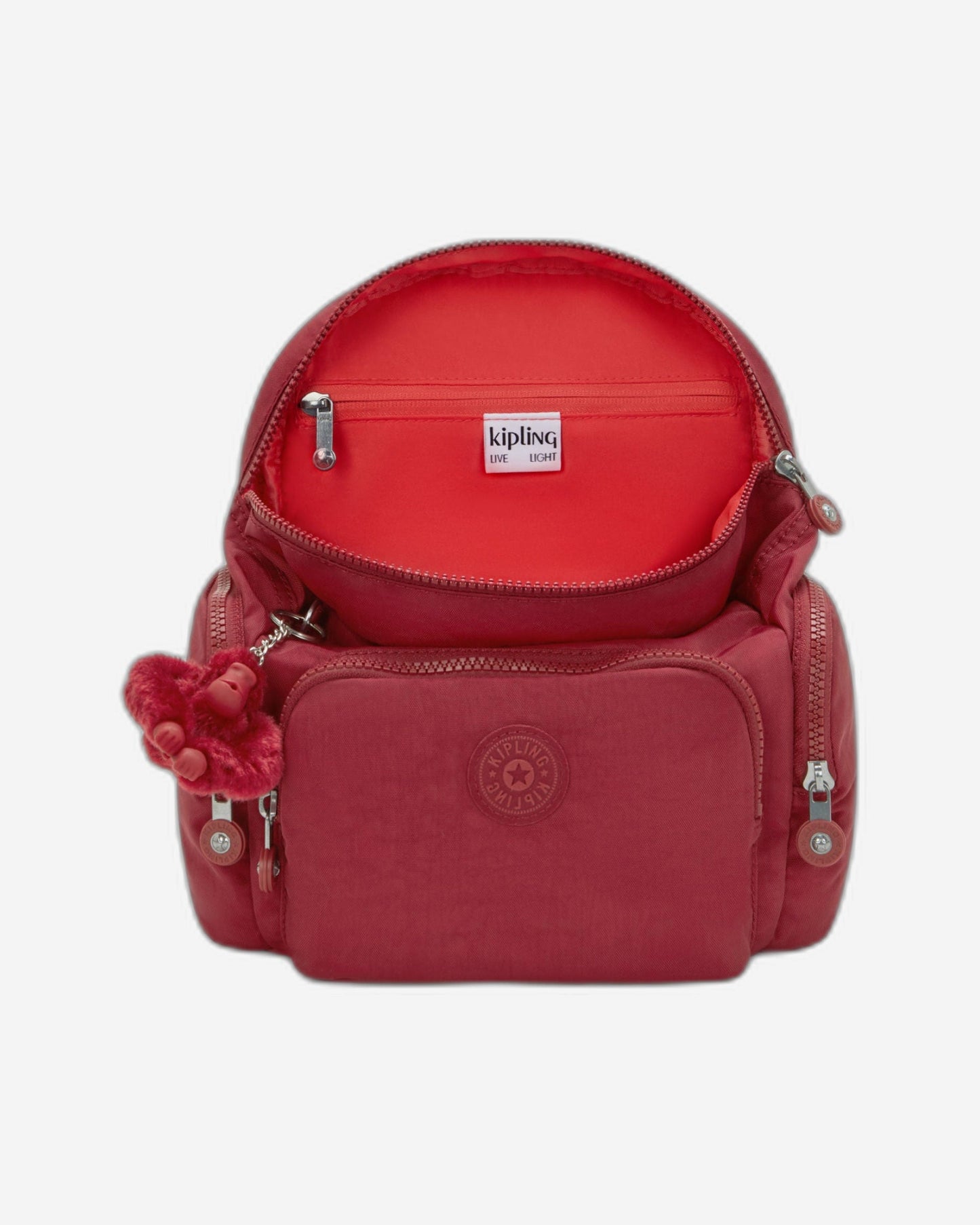 Kipling City Zip Mini Funky Red Small Backpack I6046-4SS