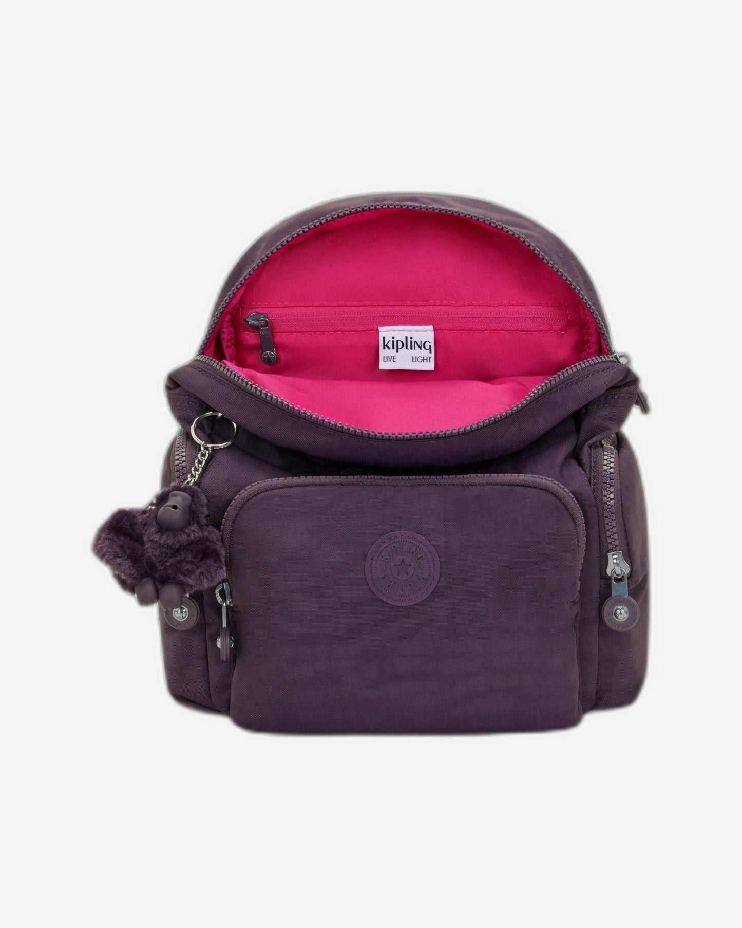 Kipling City Zip Mini Ultimate Plum Small Backpack I6046-67U