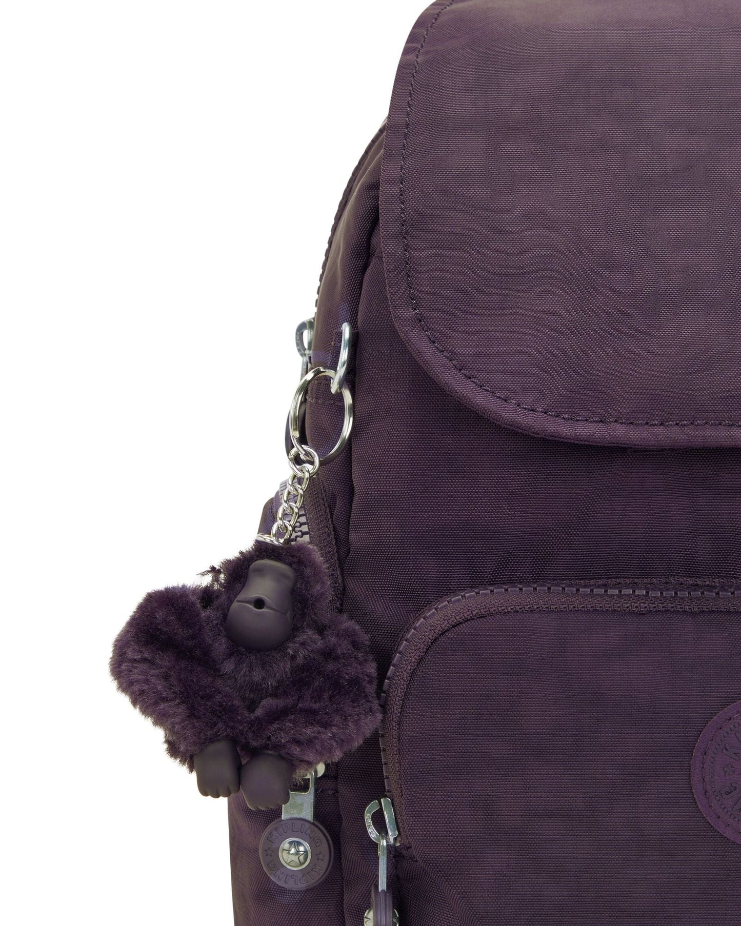 Kipling City Zip Mini Ultimate Plum Small Backpack I6046-67U