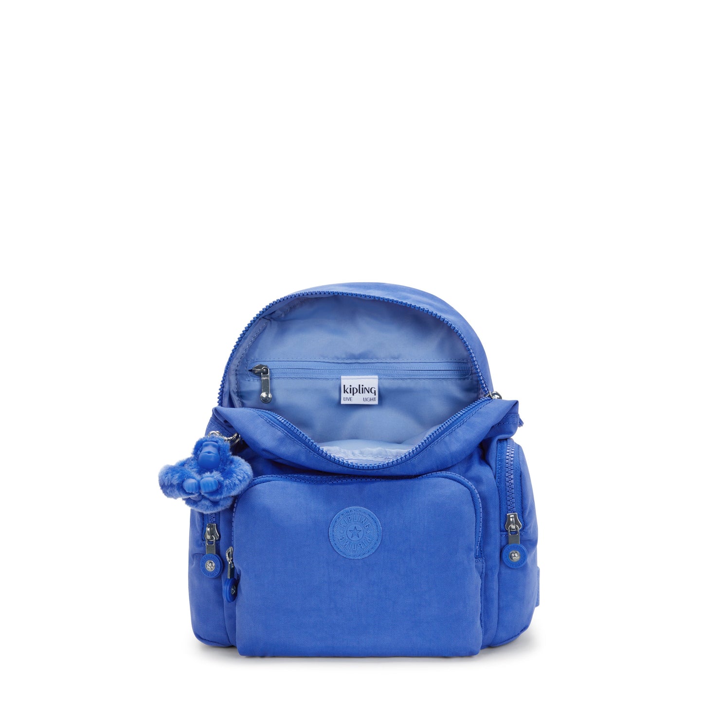 KIPLING-City Zip Mini-Mini Backpack with Adjustable Straps-Havana Blue-I6046-JC7