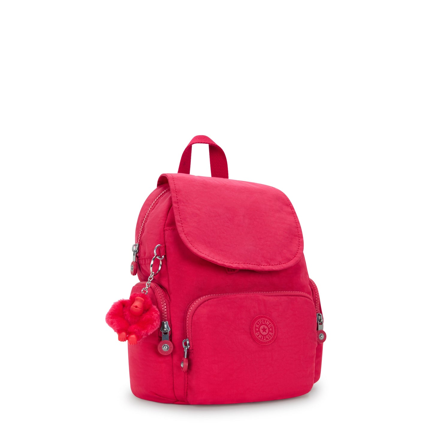 KIPLING-City Zip Mini-Mini Backpack with Adjustable Straps-Confetti Pink-I6046-T73