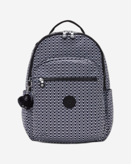 Kipling Seoul Signature Print Large Backpack C2I6269-DD2