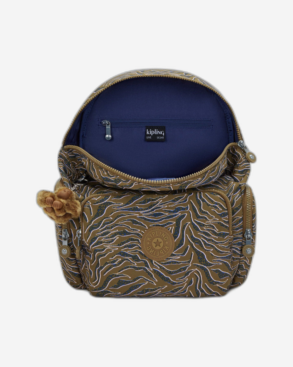 Kipling City Zip S Undersea Leaves Small Backpack I6345-1PR