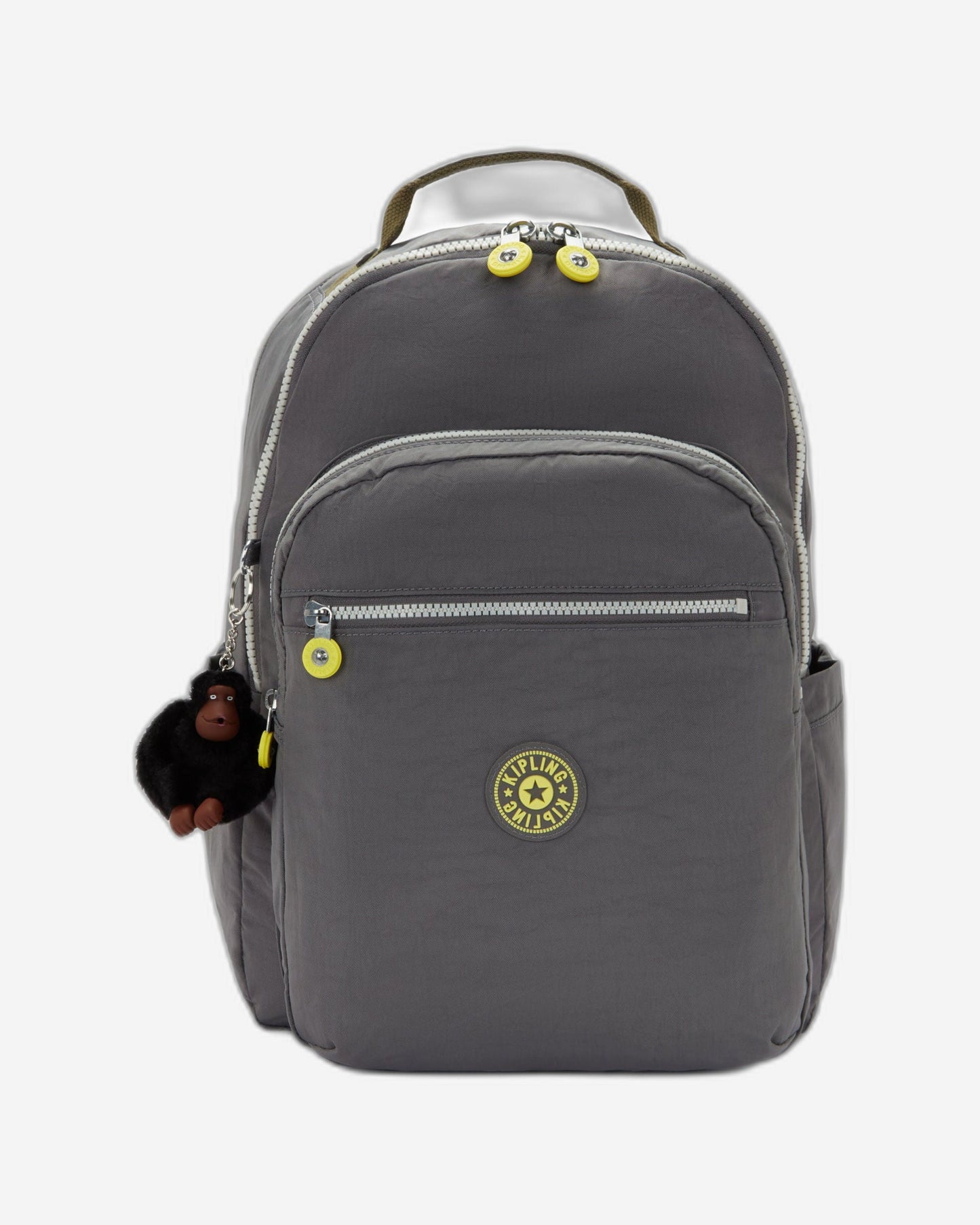 Kipling Seoul College Extra Back to Grey Large backpack with laptop compartment I6350-1DX