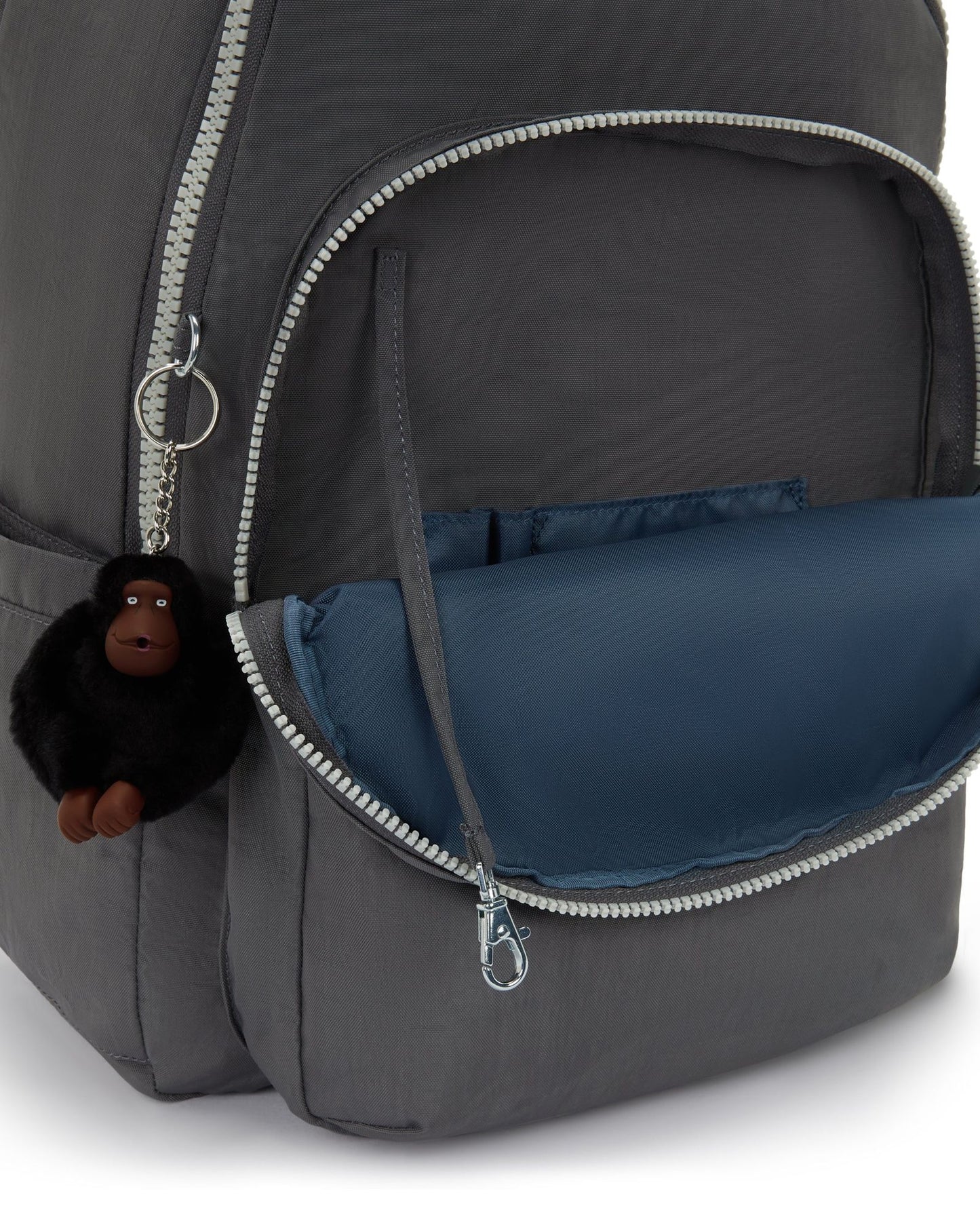 Kipling Seoul College Extra Back to Grey Large backpack with laptop compartment I6350-1DX
