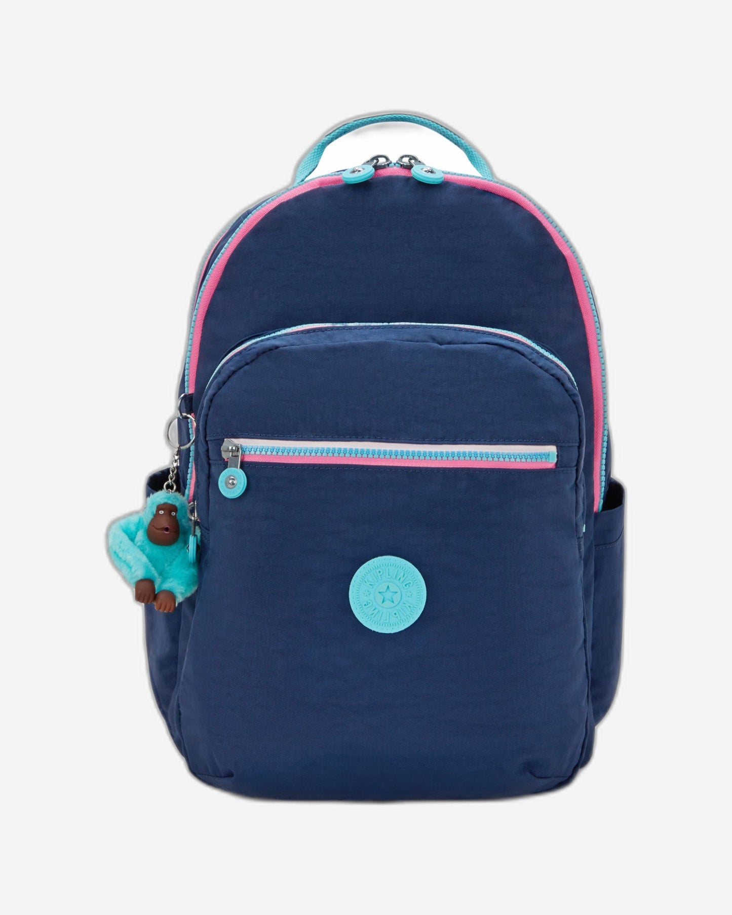 Kipling Seoul College Extra Resort Navy Large backpack with laptop compartment I6350-2DG