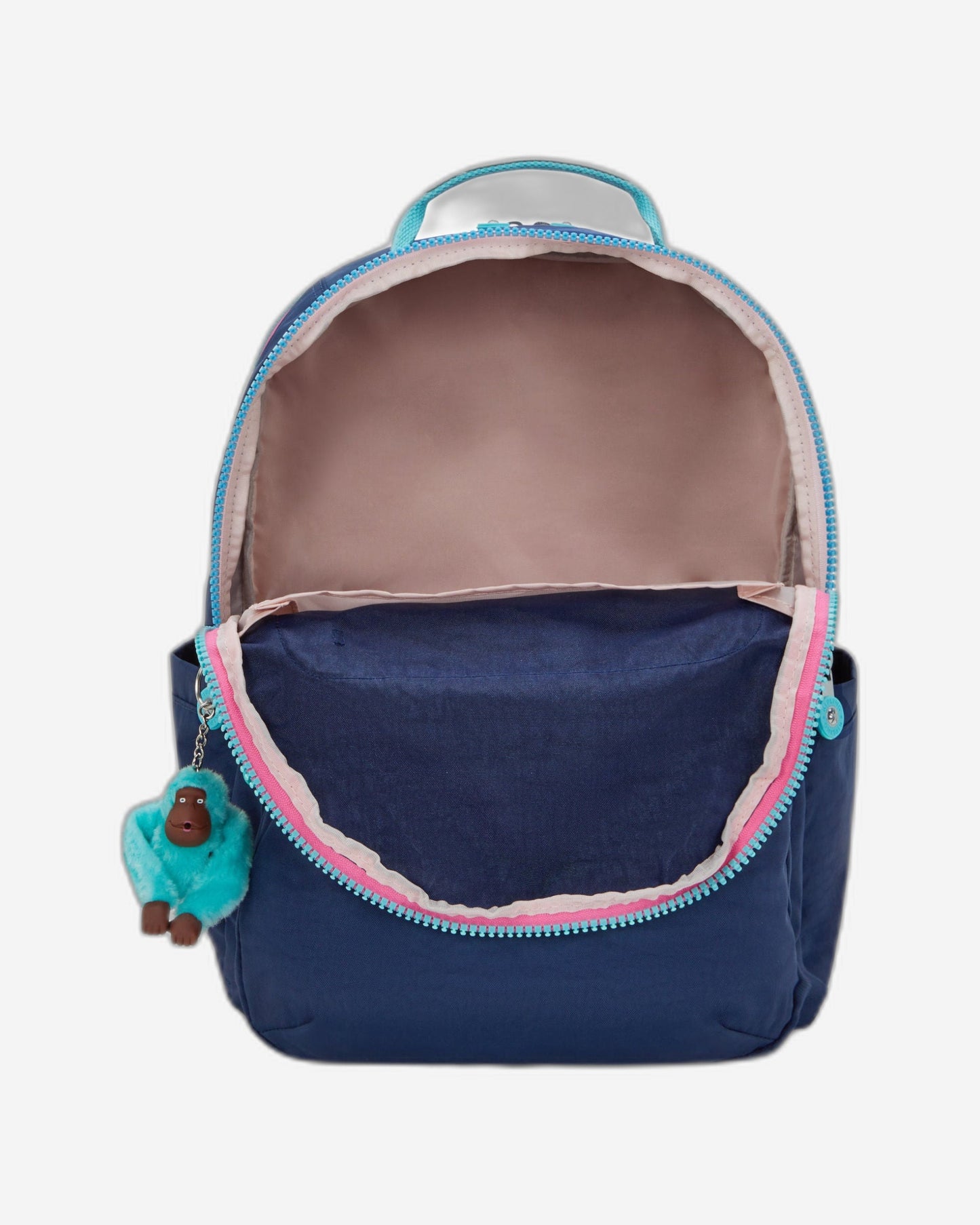 Kipling Seoul College Extra Resort Navy Large backpack with laptop compartment I6350-2DG