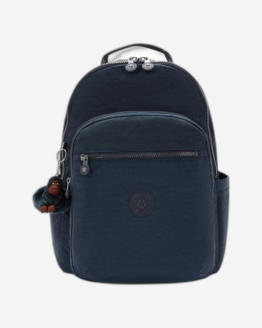 Kipling Seoul College Extra True Blue Tonal Large backpack with laptop compartment I6350-4DX