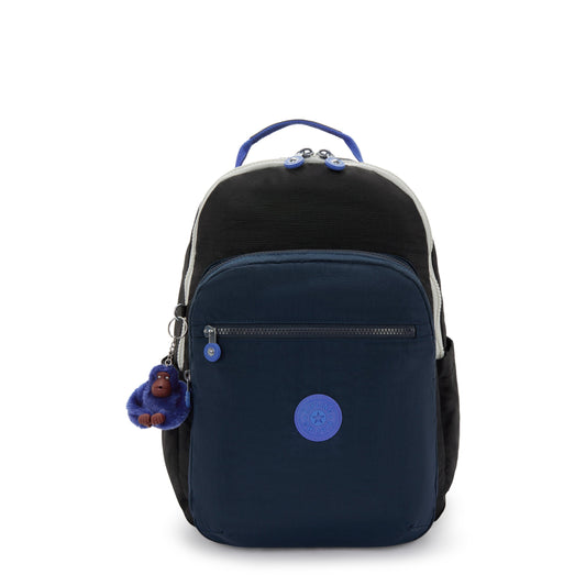 Kipling Seoul College Extra True Block Large backpack with laptop compartment I6350-74Q