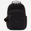 Kipling Seoul College Extra True Black Large backpack with laptop compartment I6350-J99