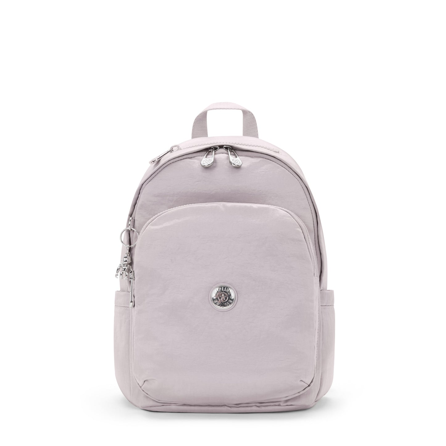 KIPLING-Delia-Medium Backpack-Gleam Silver-I6371-K6G
