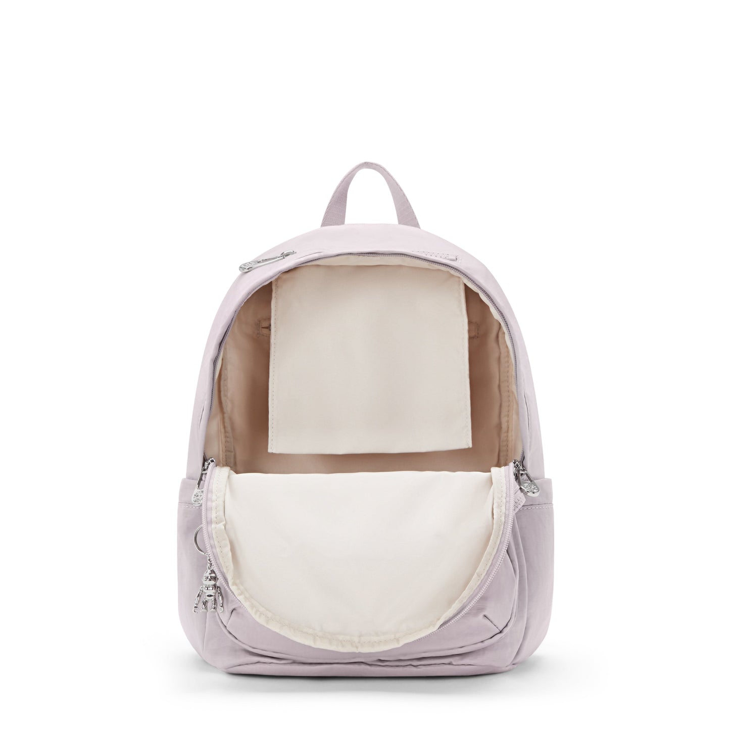 KIPLING-Delia-Medium Backpack-Gleam Silver-I6371-K6G
