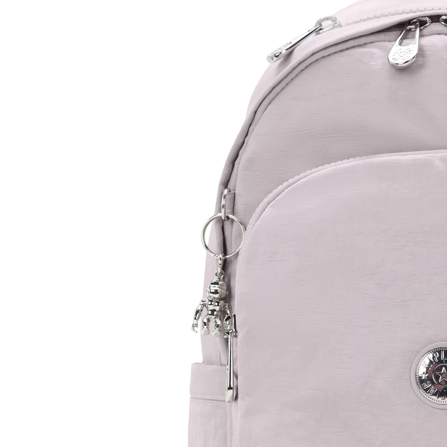 KIPLING-Delia-Medium Backpack-Gleam Silver-I6371-K6G