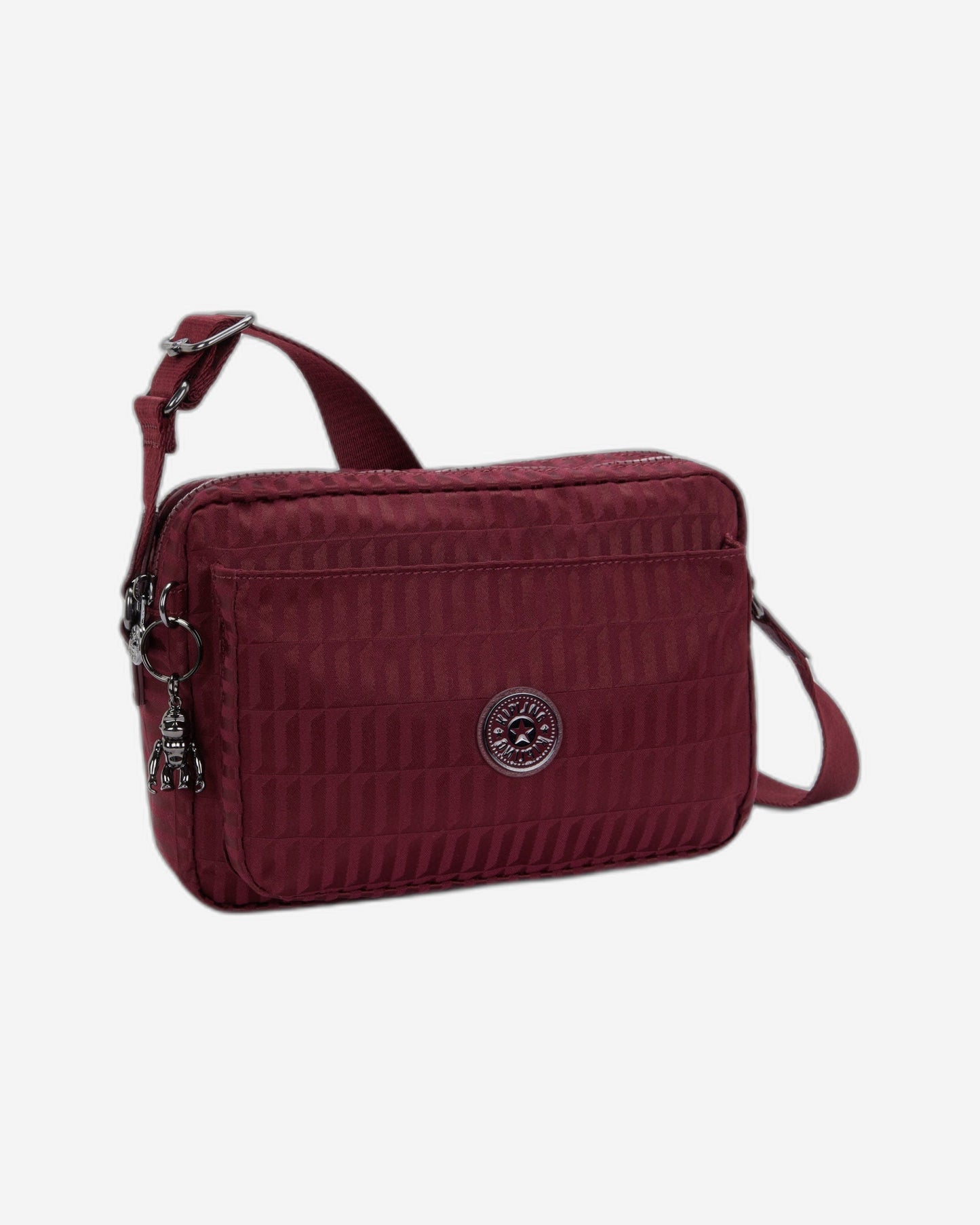 Kipling Abanu M Maroon Tile Jq Medium crossbody I6575-9HX