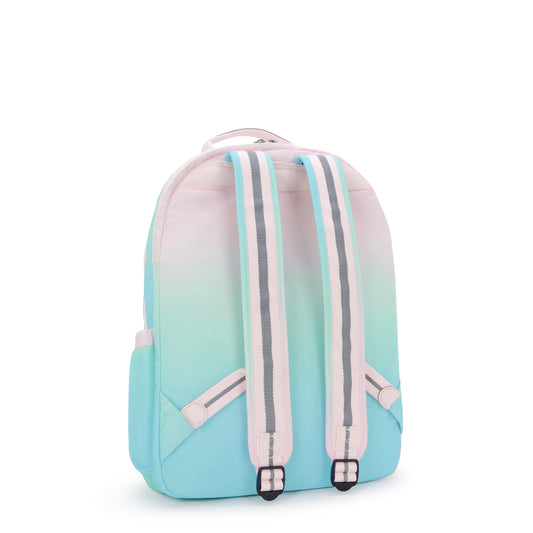 Kipling Seoul Lap Gradient Sea Large Backpack With Laptop Compartment I6658-63U