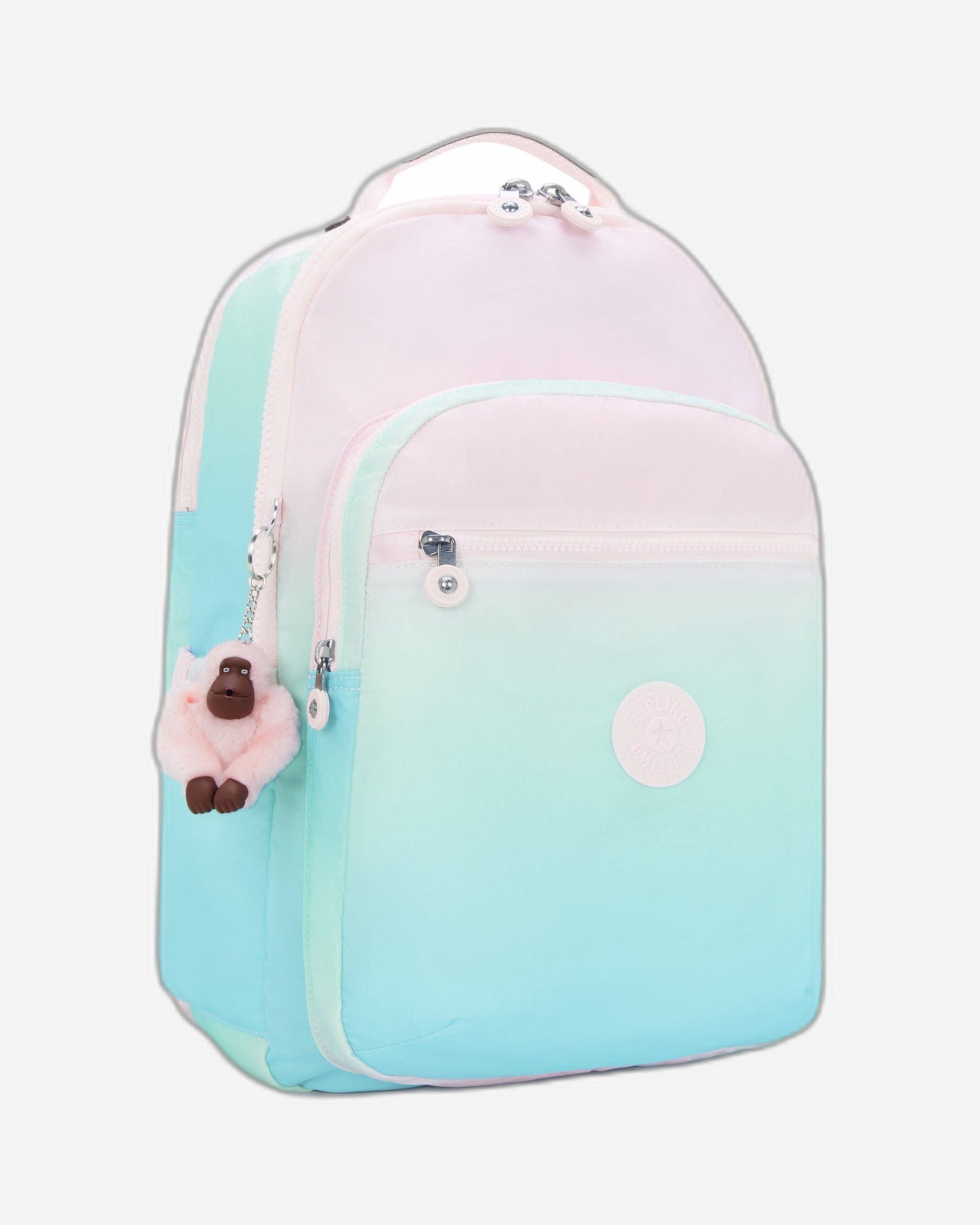 Kipling Seoul Lap Gradient Sea Large backpack with laptop compartment I6658-63U